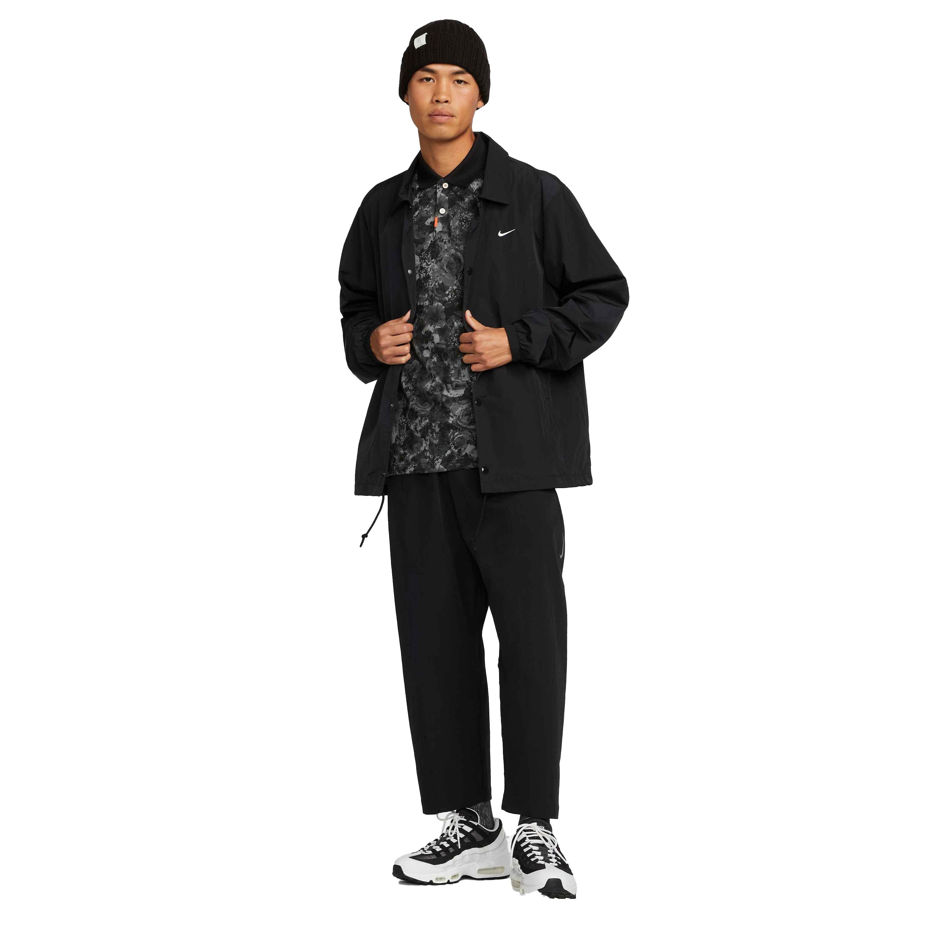 Nike Men's Authentic Collection Coach's Jacket - BLACK Thumbnail View 6