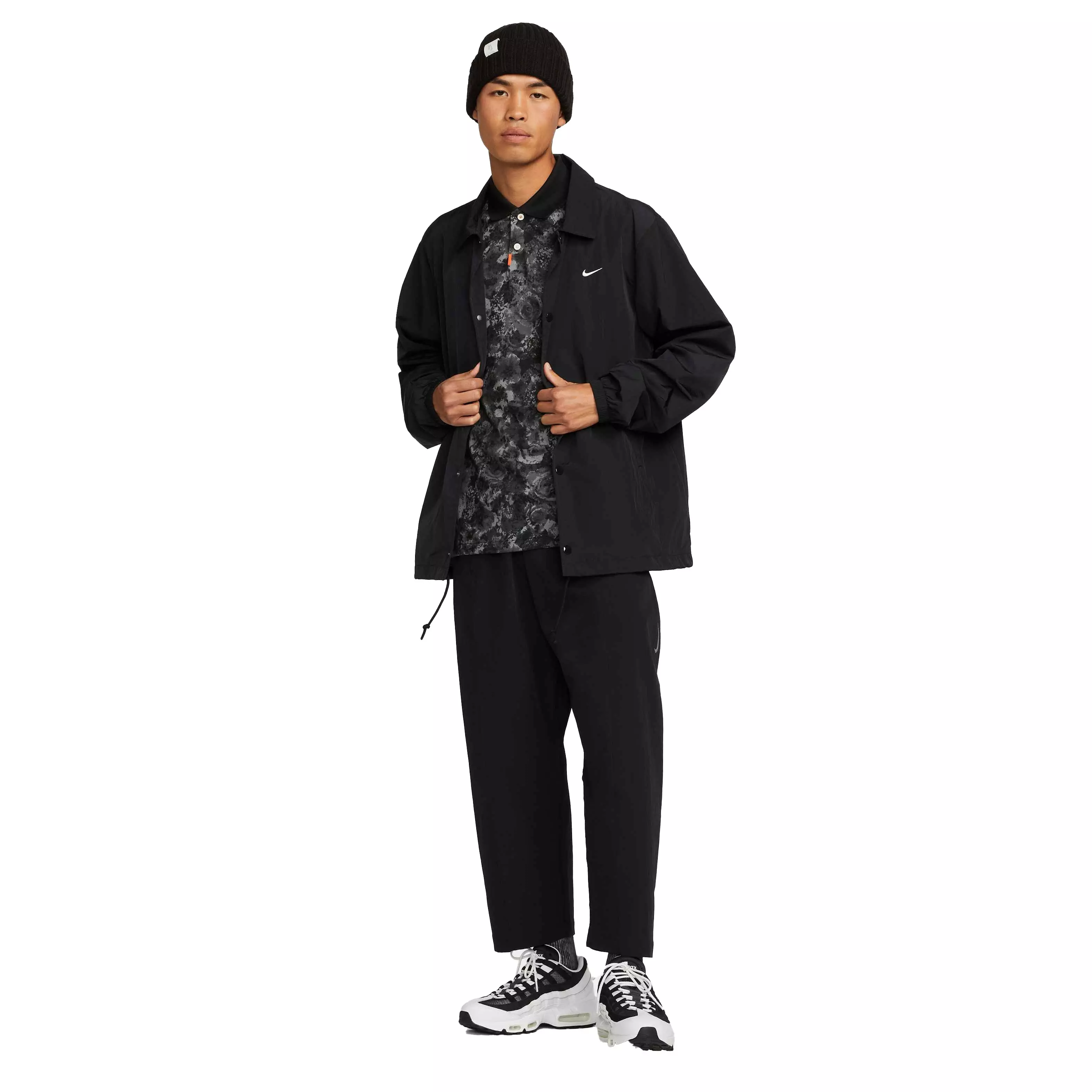 Nike Men's Authentic Collection Coach's Jacket - BLACK