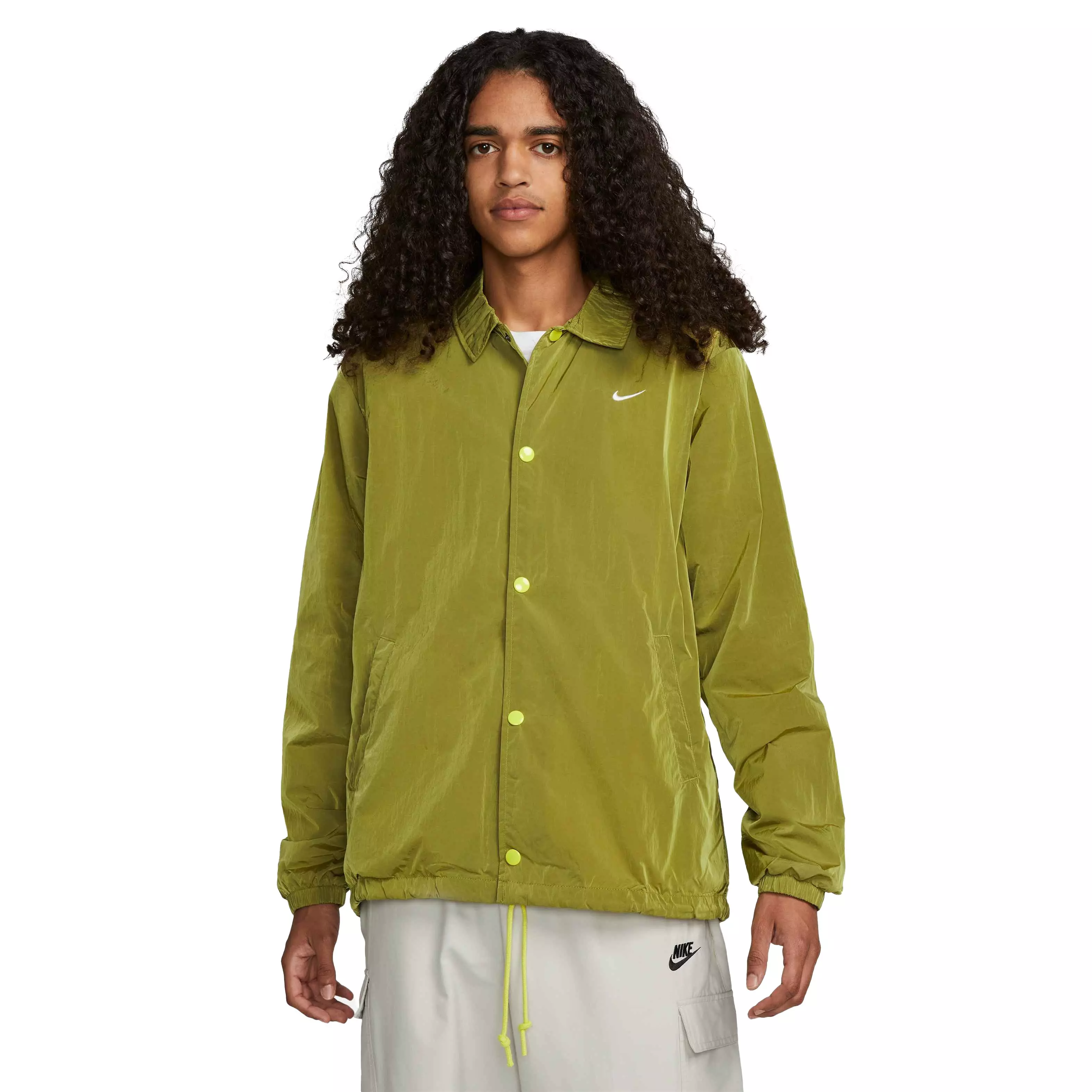 Nike Men's Authentic Collection Coach's Jacket - YELLOW