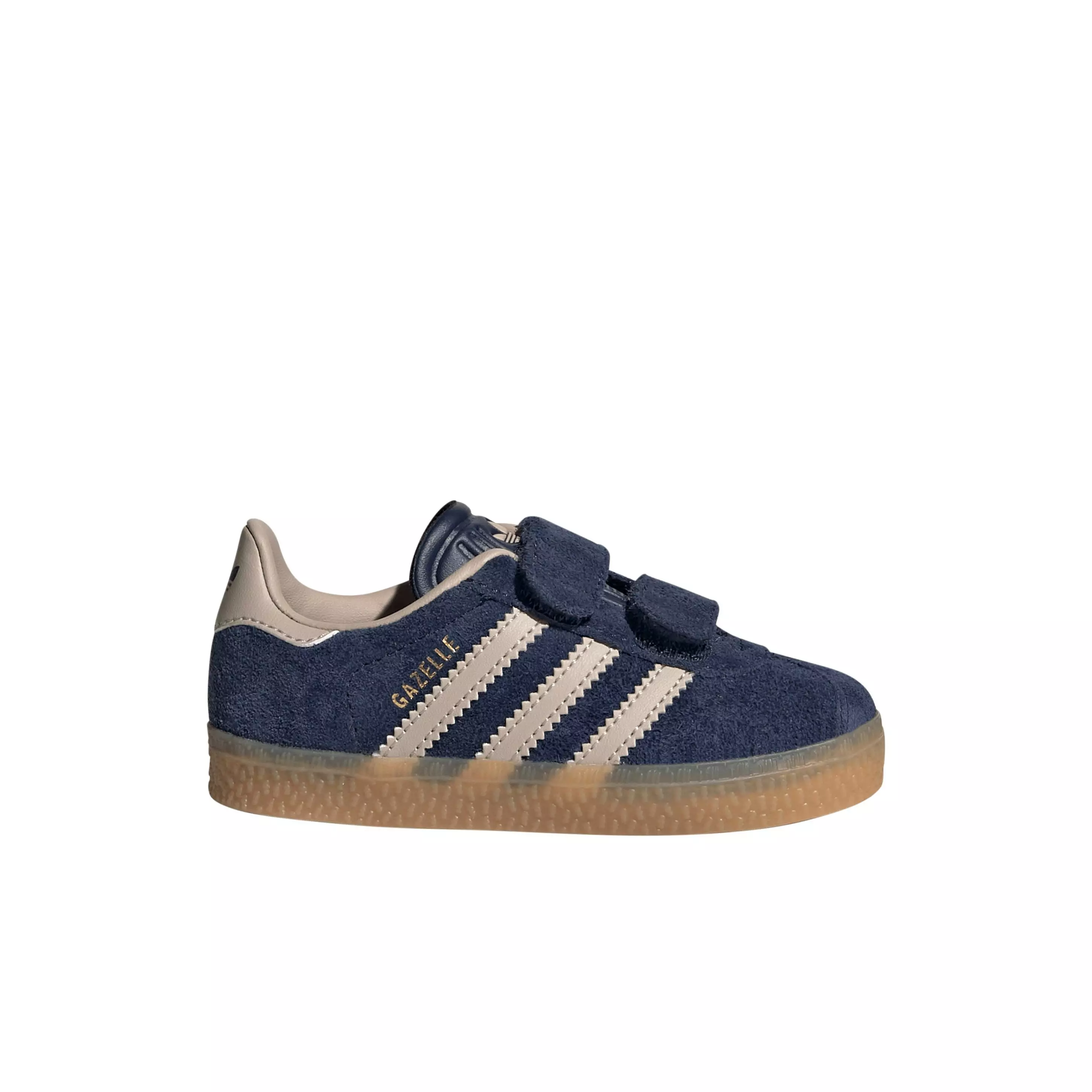 adidas Originals Gazelle Comfort Closure "Night Indigo/Wonder Taupe/Gum 3" Infant Boys' Shoe - INDIGO/TAUPE/GUM
