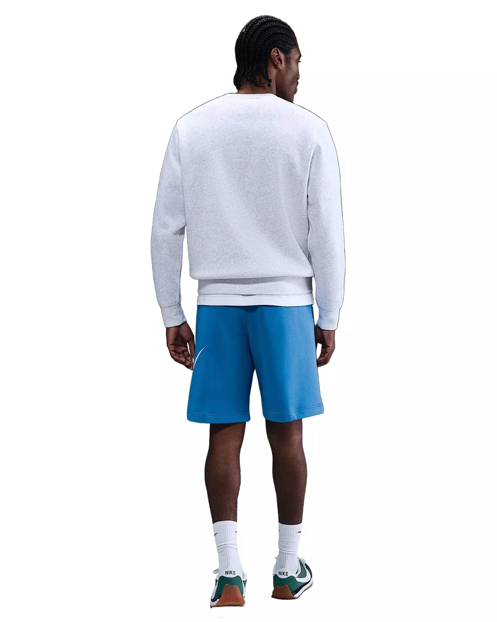 Nike Men's Club BB Graphic Fleece Shorts - LT BLUE