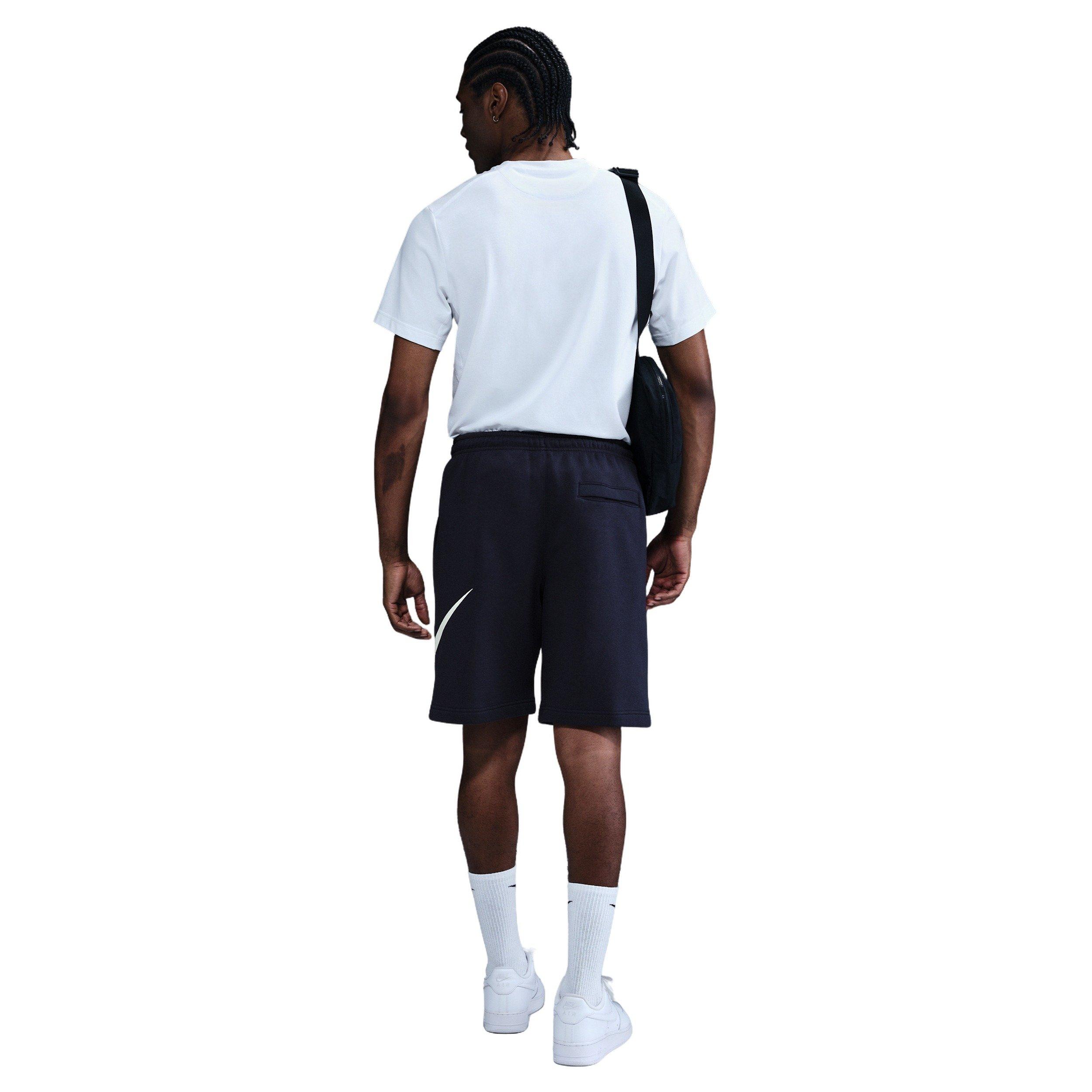 Nike Men's Club BB Graphic Fleece Shorts - BLUE Thumbnail View 2