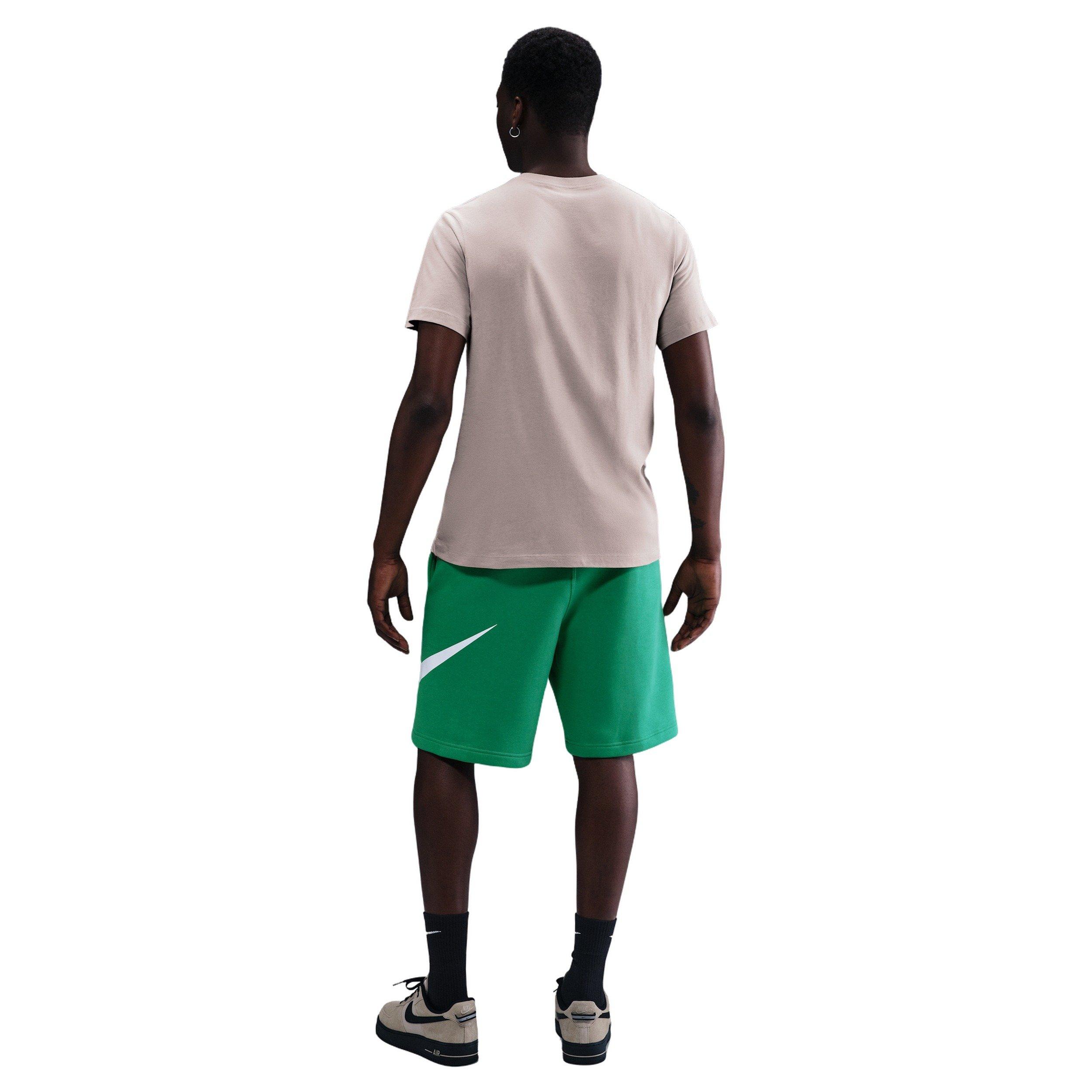 Nike Men's Club BB Graphic Fleece Shorts - GREEN Thumbnail View 2
