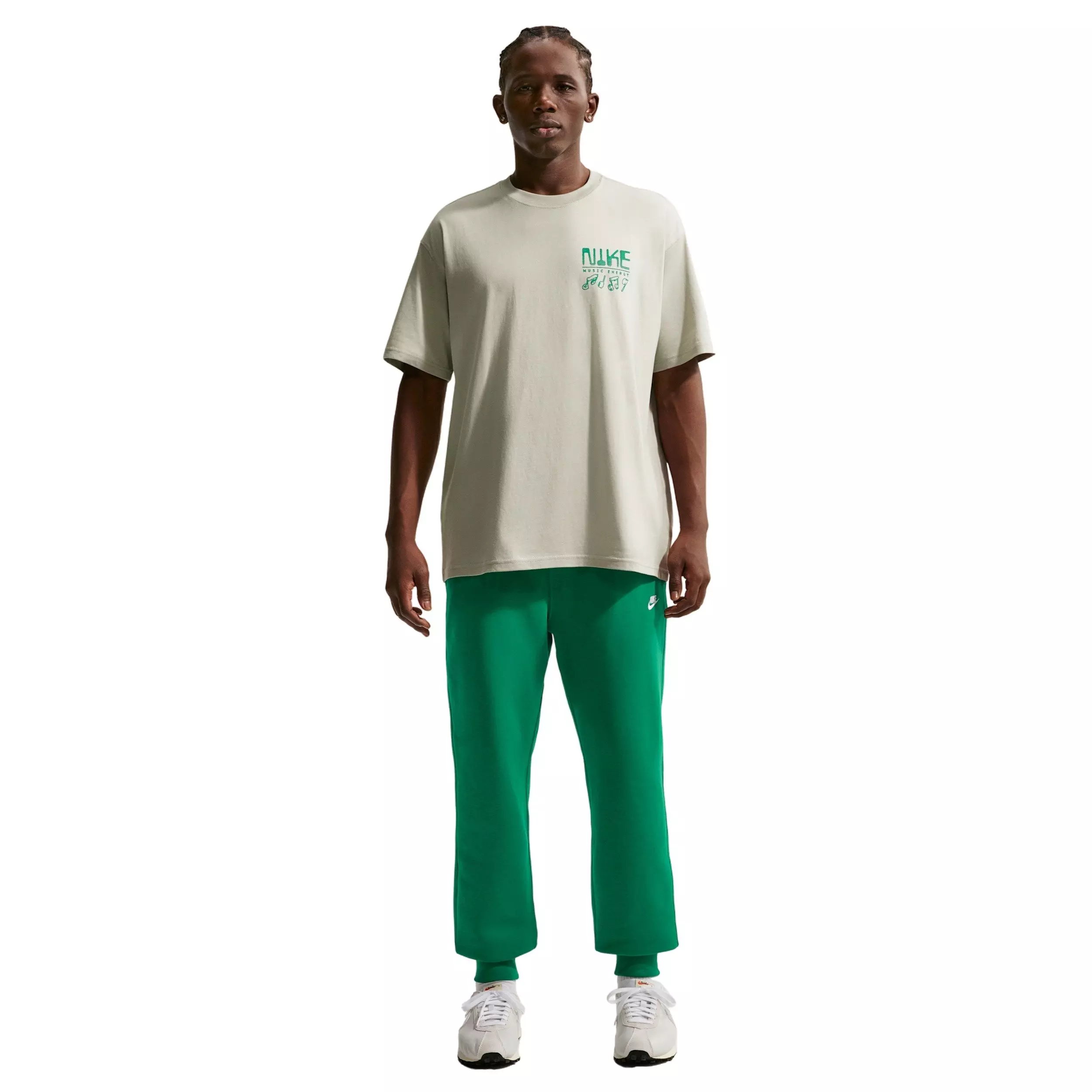 Nike Men's Sportswear Swoosh Sound T-Shirt - GREEN