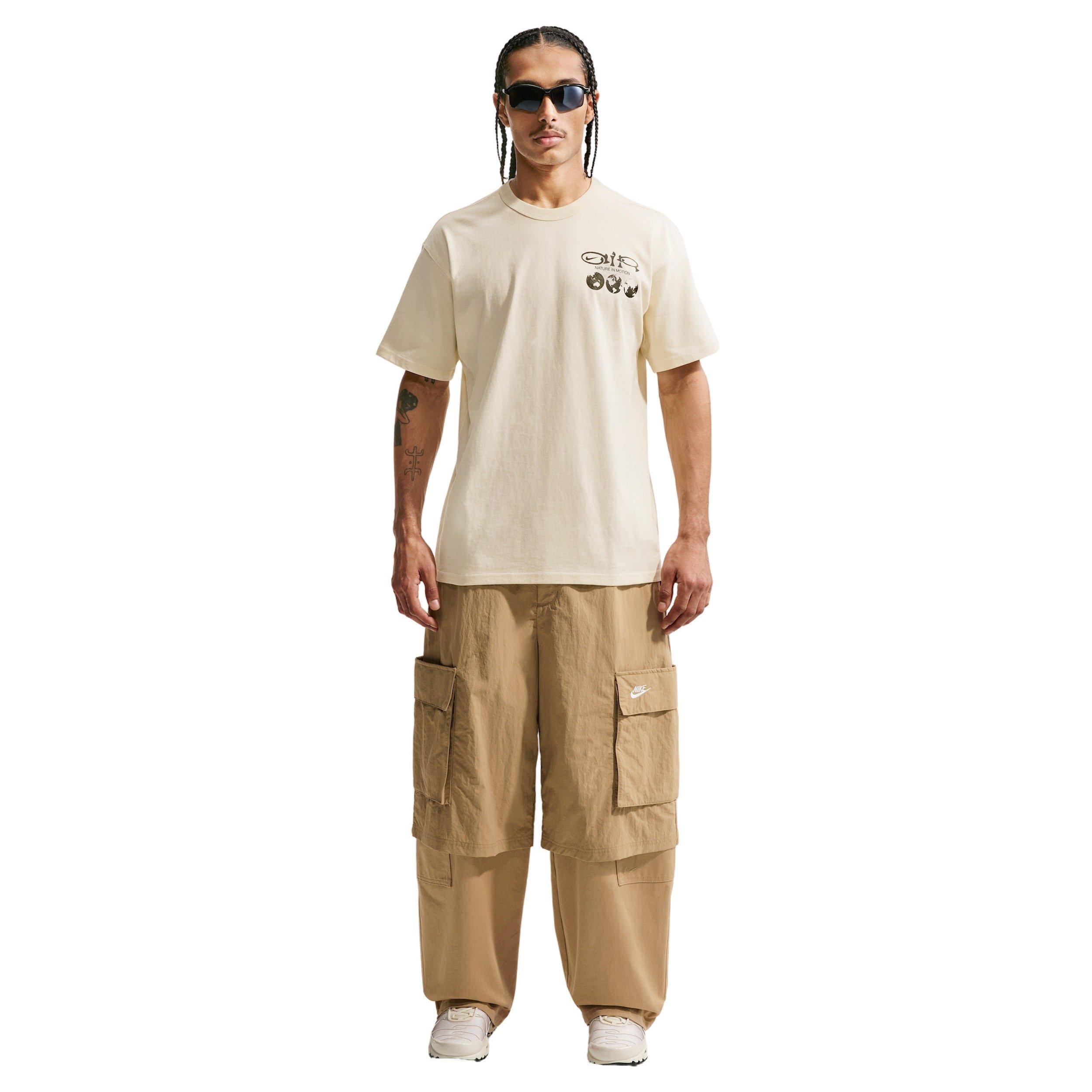 Nike Men's Sportswear Premium Essentials Earth Day T-Shirt - COCONUT MILK Thumbnail View 4