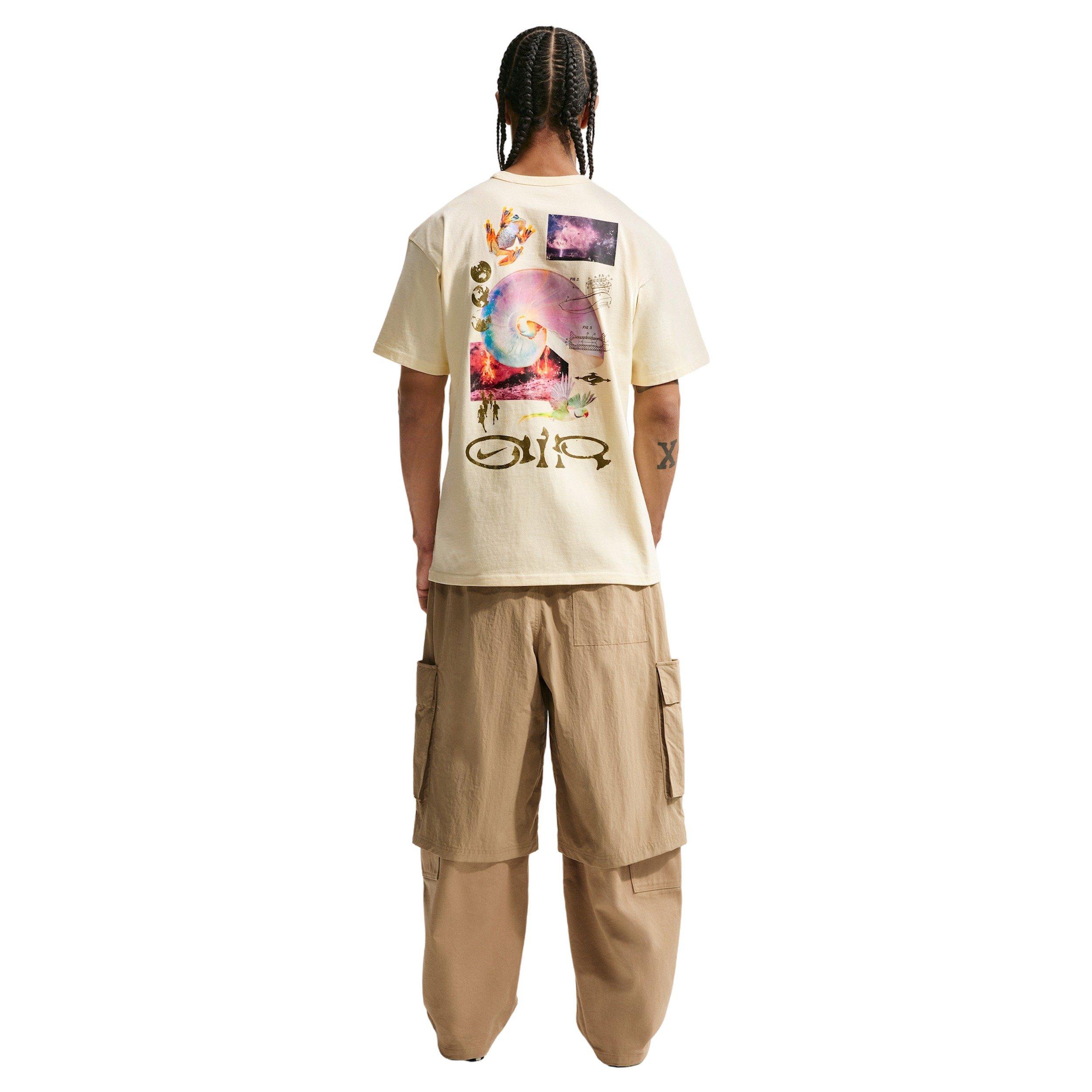 Nike Men's Sportswear Premium Essentials Earth Day T-Shirt - COCONUT MILK Thumbnail View 5