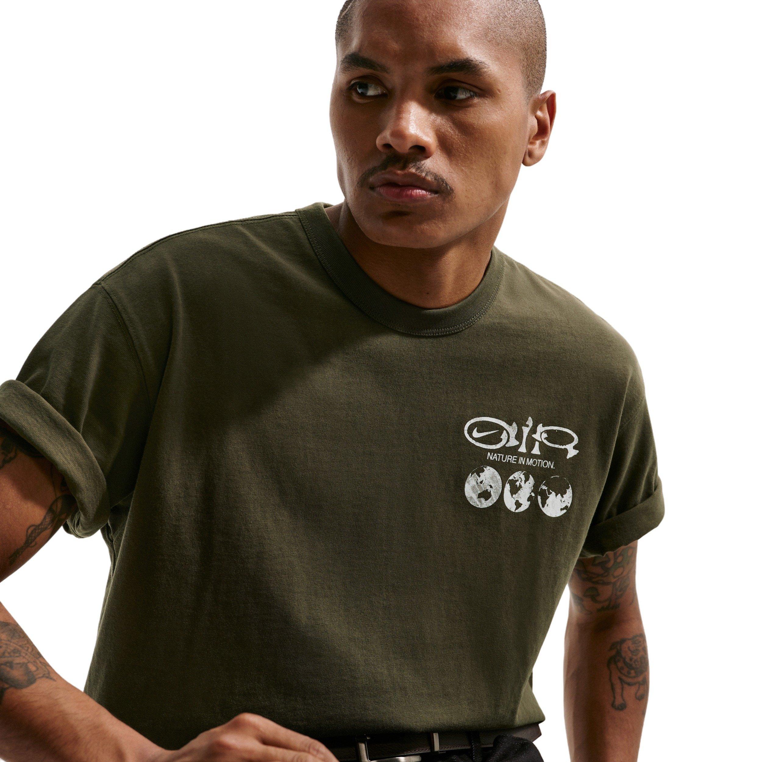 Nike Men's Sportswear Premium Essentials Earth Day T-Shirt - CARGO KHAKI Thumbnail View 1