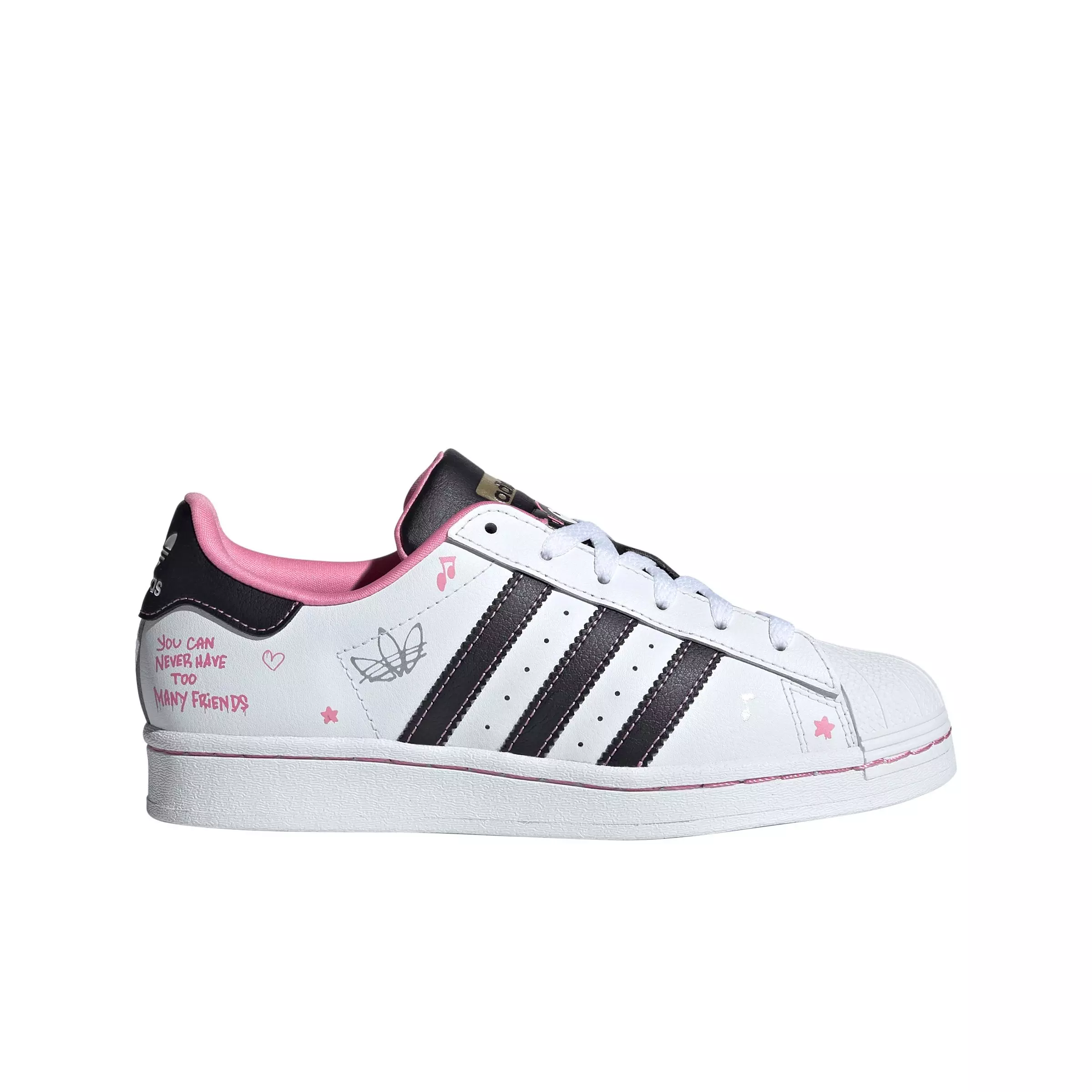 adidas Originals x Hello Kitty and Friends Superstar "Bliss Pink/Ftwr White/Core Black" Grade School Girls' Shoe - PINK/WHITE/BLACK