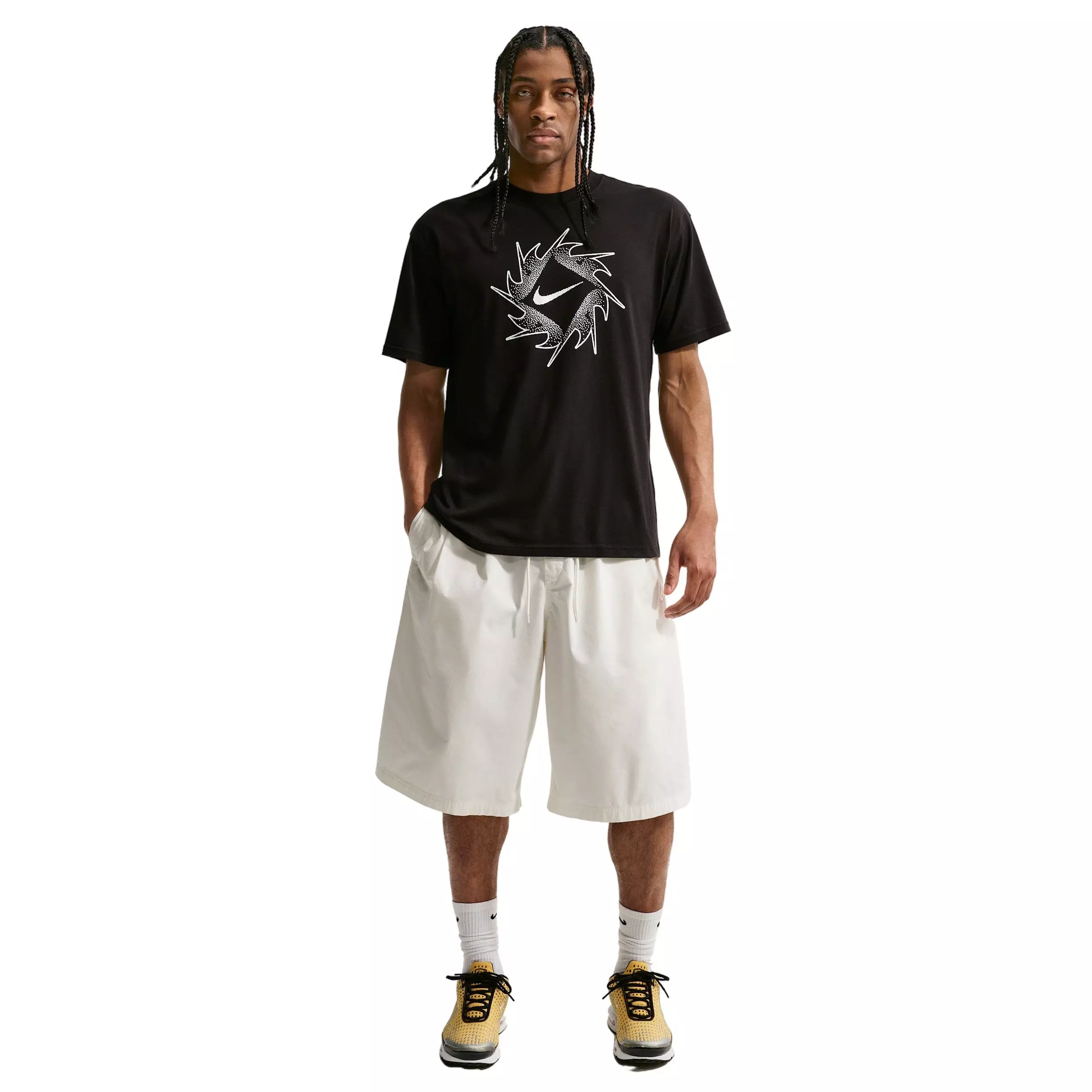 Nike Men's Sportswear LSE Swoosh T-Shirt - BLACK