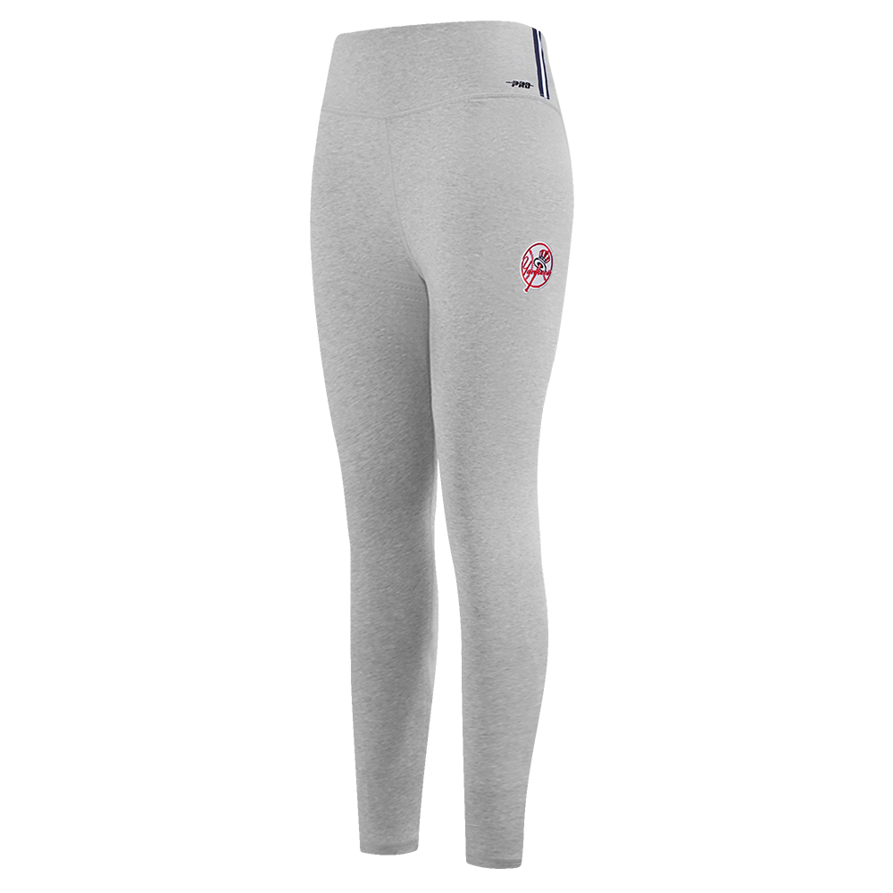 Pro Standard Women's MLB New York Yankees Mashup Jersey Leggings - Grey - GREY Thumbnail View 3