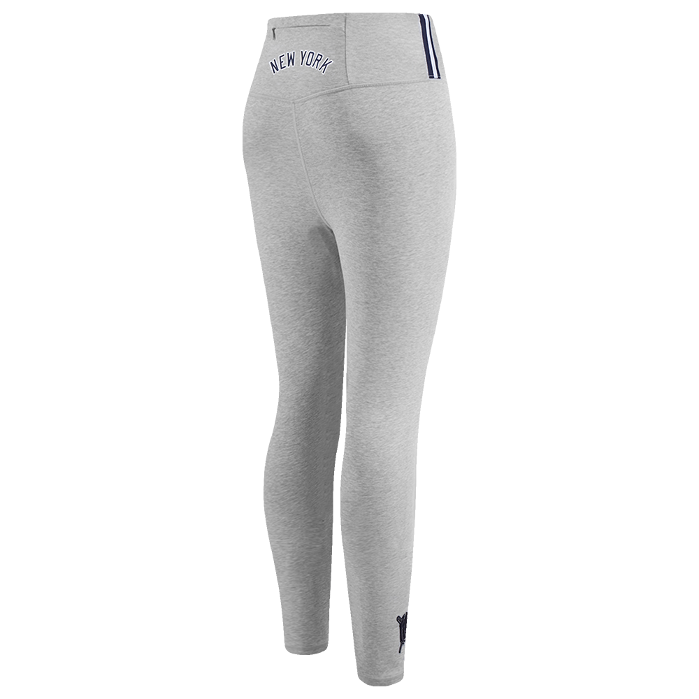 Pro Standard Women's MLB New York Yankees Mashup Jersey Leggings - Grey - GREY Thumbnail View 4