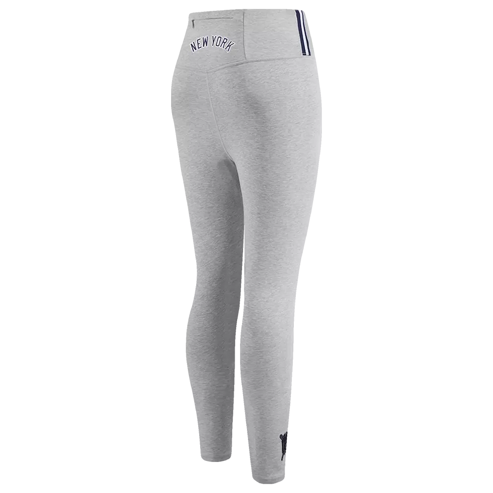 Pro Standard Women's MLB New York Yankees Mashup Jersey Leggings -Grey - GREY