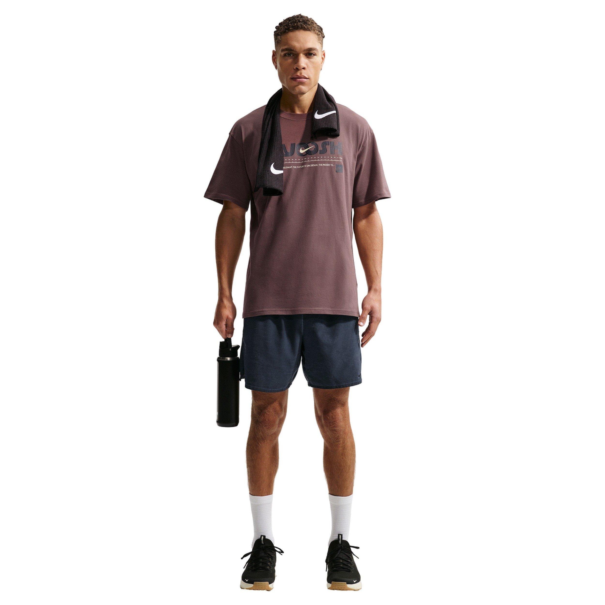 Nike Men's Training Infinity T-Shirt - PURPLE Thumbnail View 4