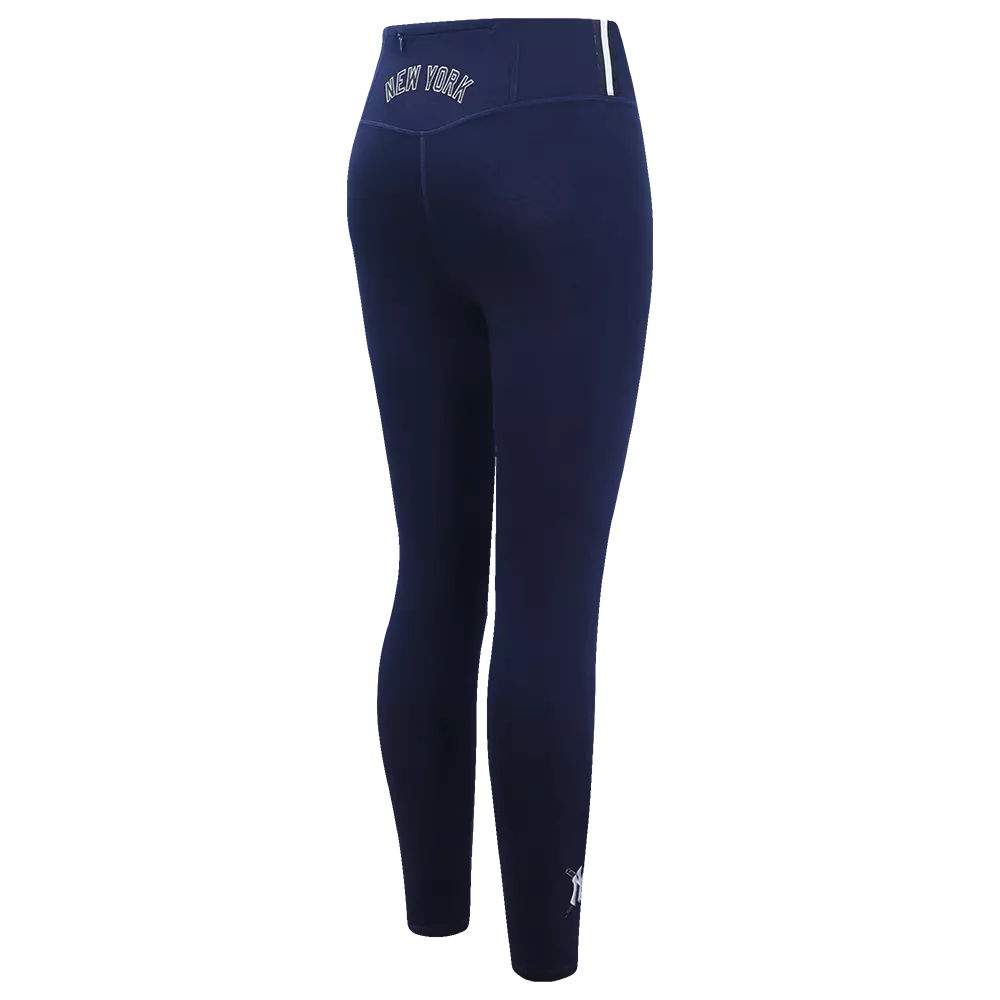 Pro Standard Women's MLB New York Yankees Mashup Jersey Leggings - Navy - NAVY