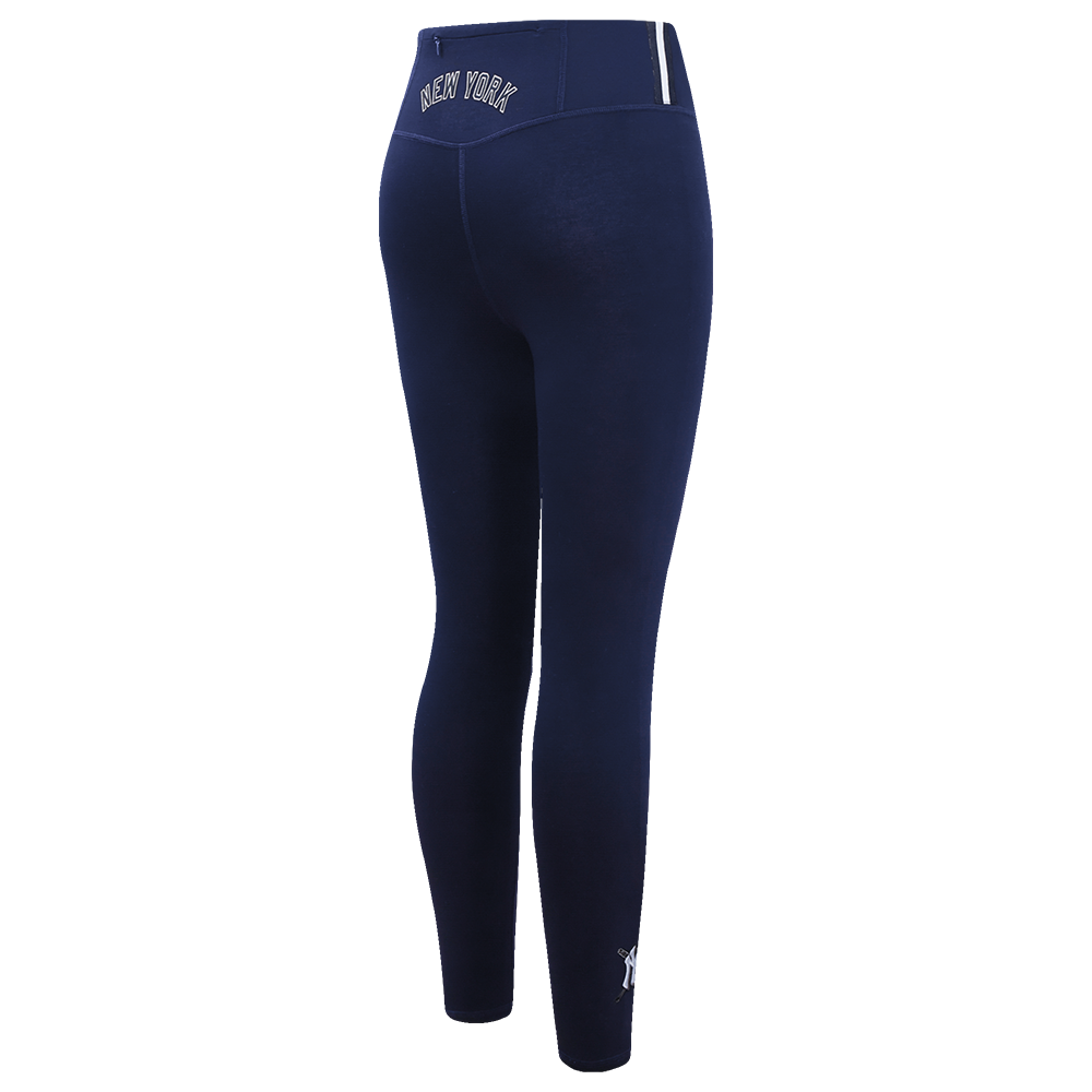 Pro Standard Women's MLB New York Yankees Mashup Jersey Leggings -Navy - NAVY Thumbnail View 4