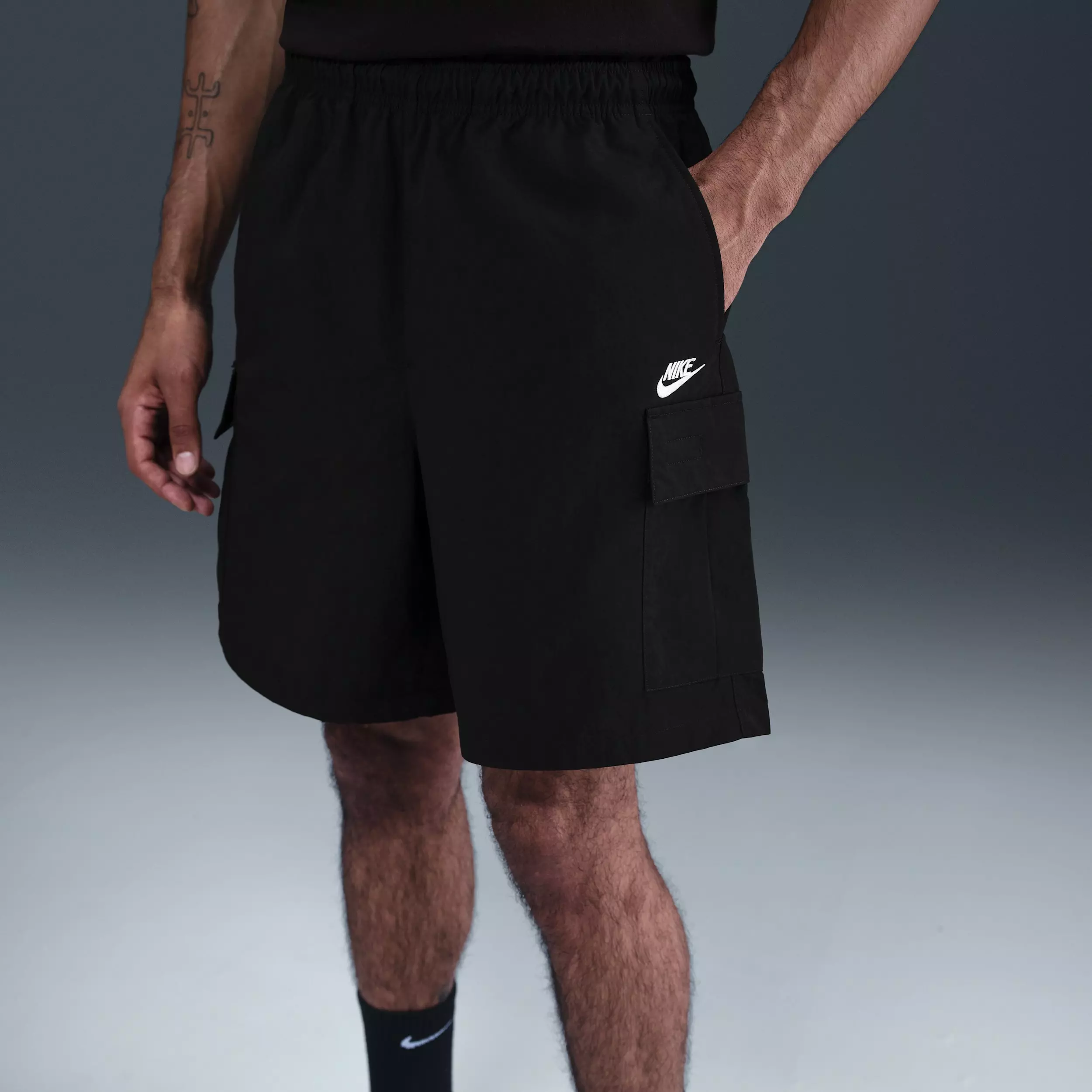 Nike Men's Sportswear Club Utility Shorts - BLACK