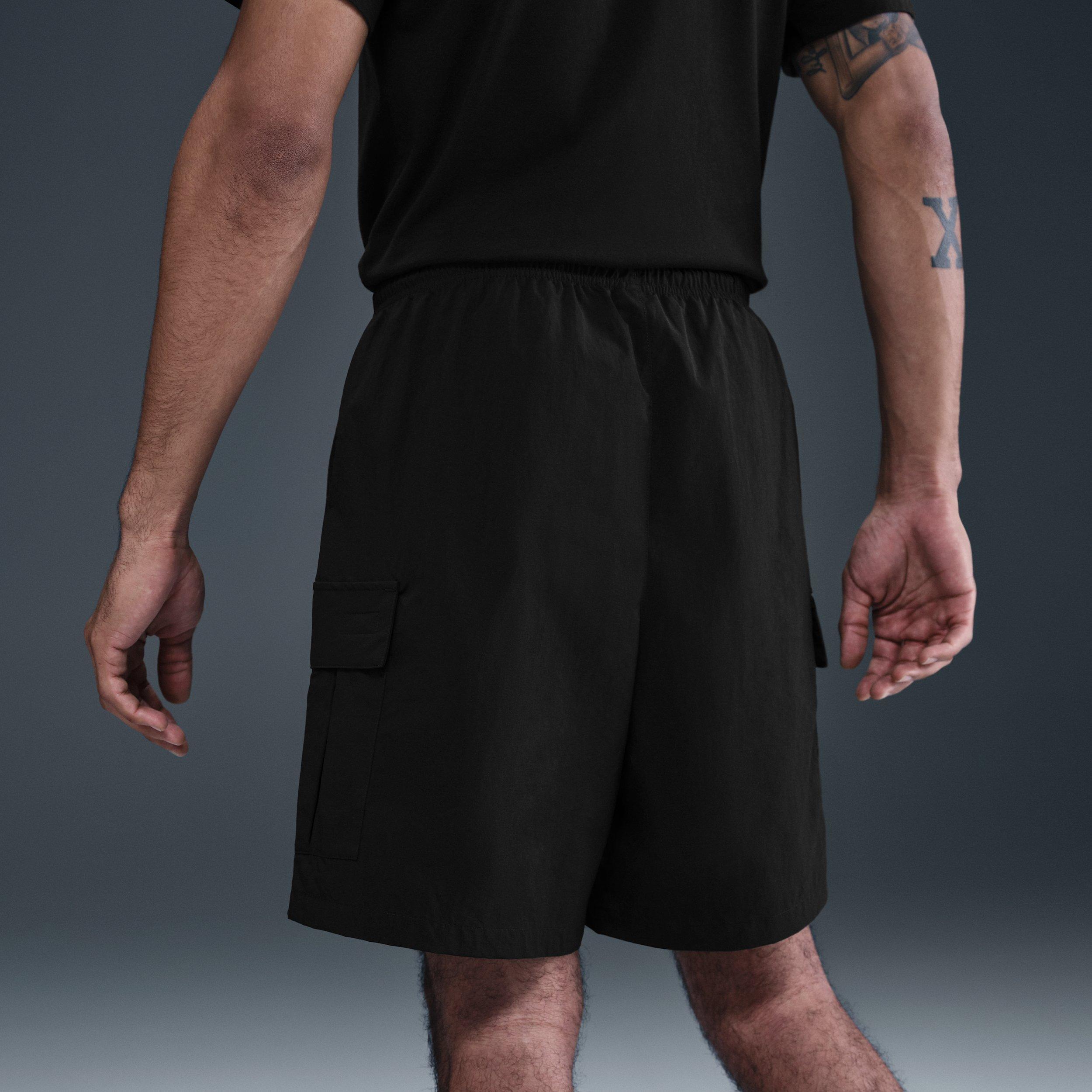 Nike Men's Sportswear Club Utility Shorts - BLACK Thumbnail View 4
