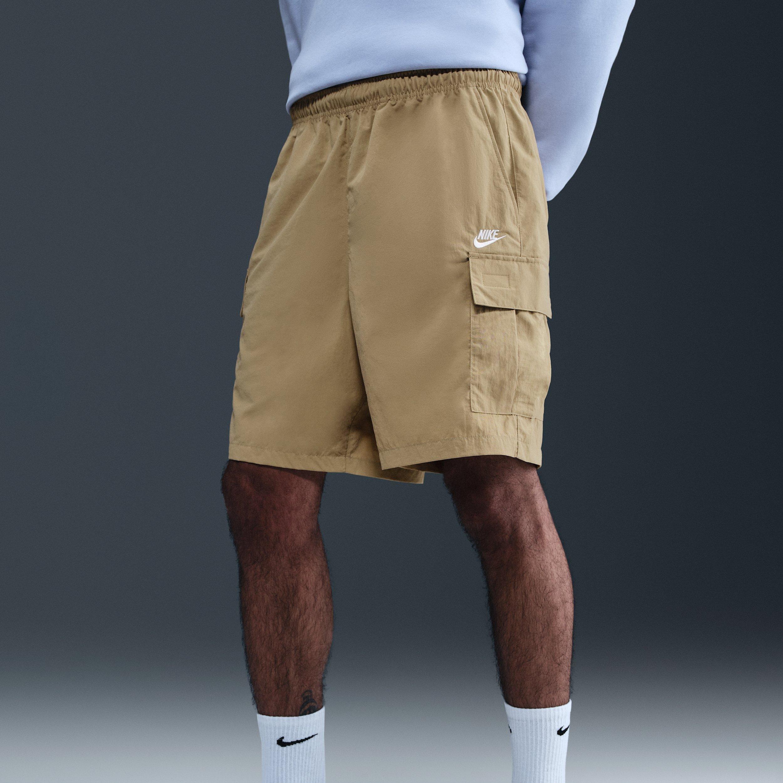 Nike Men's Sportswear Club Utility Shorts - BROWN Thumbnail View 3