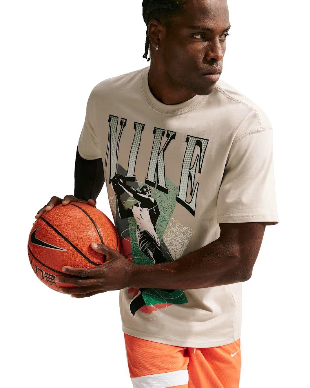 Nike Men's LSE OC Basketball T-Shirt - CREAM Thumbnail View 3