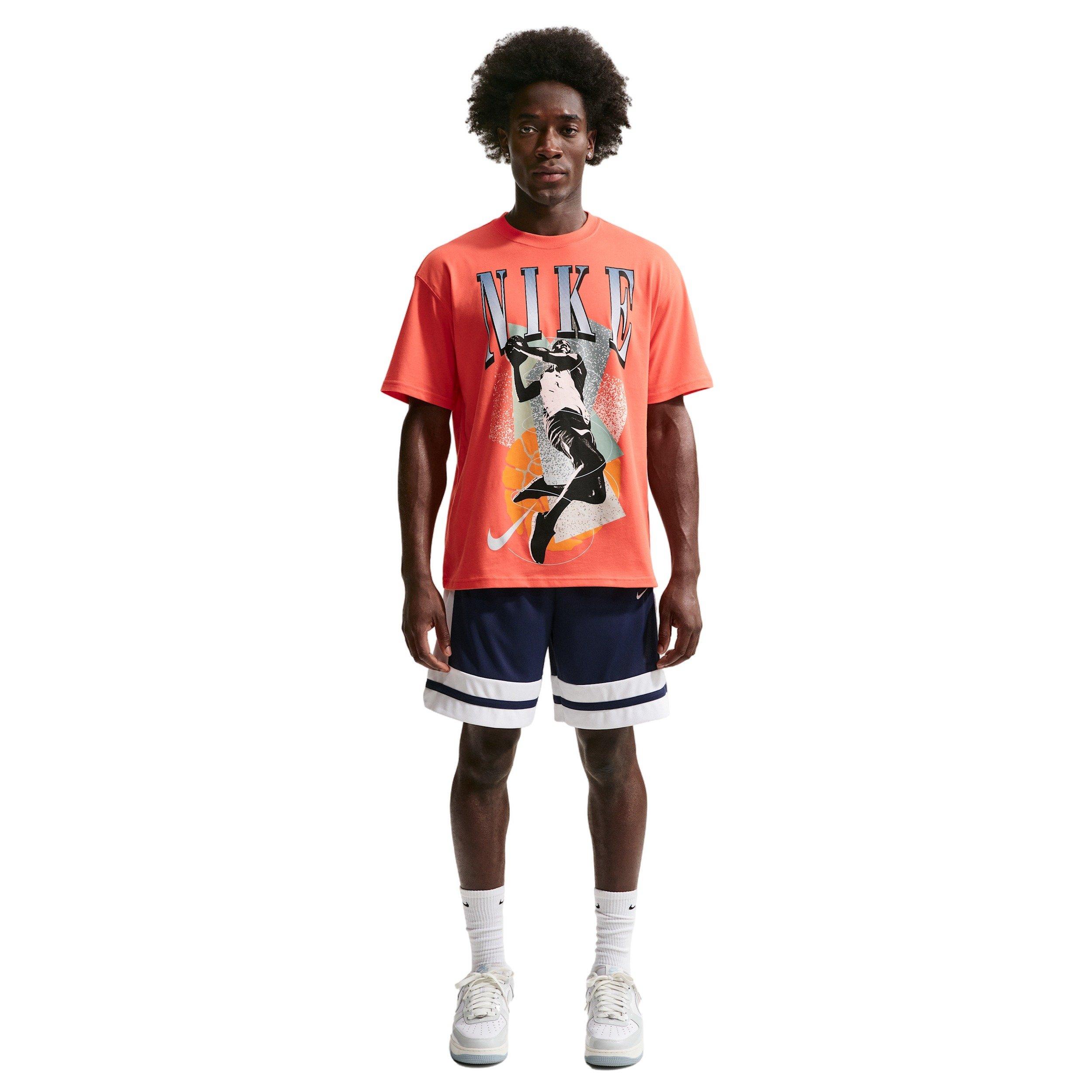 Nike Men's LSE OC Basketball T-Shirt - ORANGE Thumbnail View 4