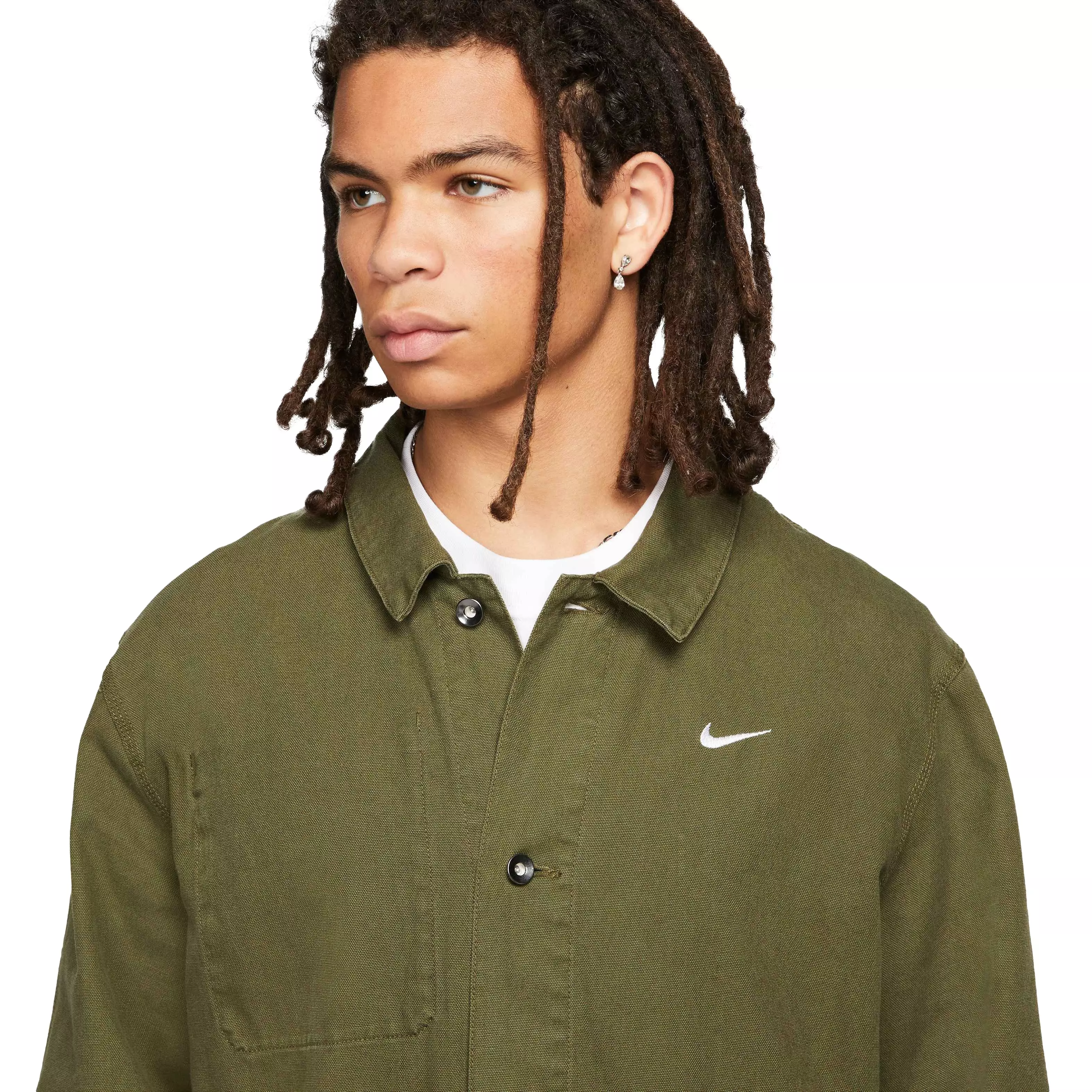 Nike Men's Nike Life Collection Unlined Chore Coat Jacket - GREEN