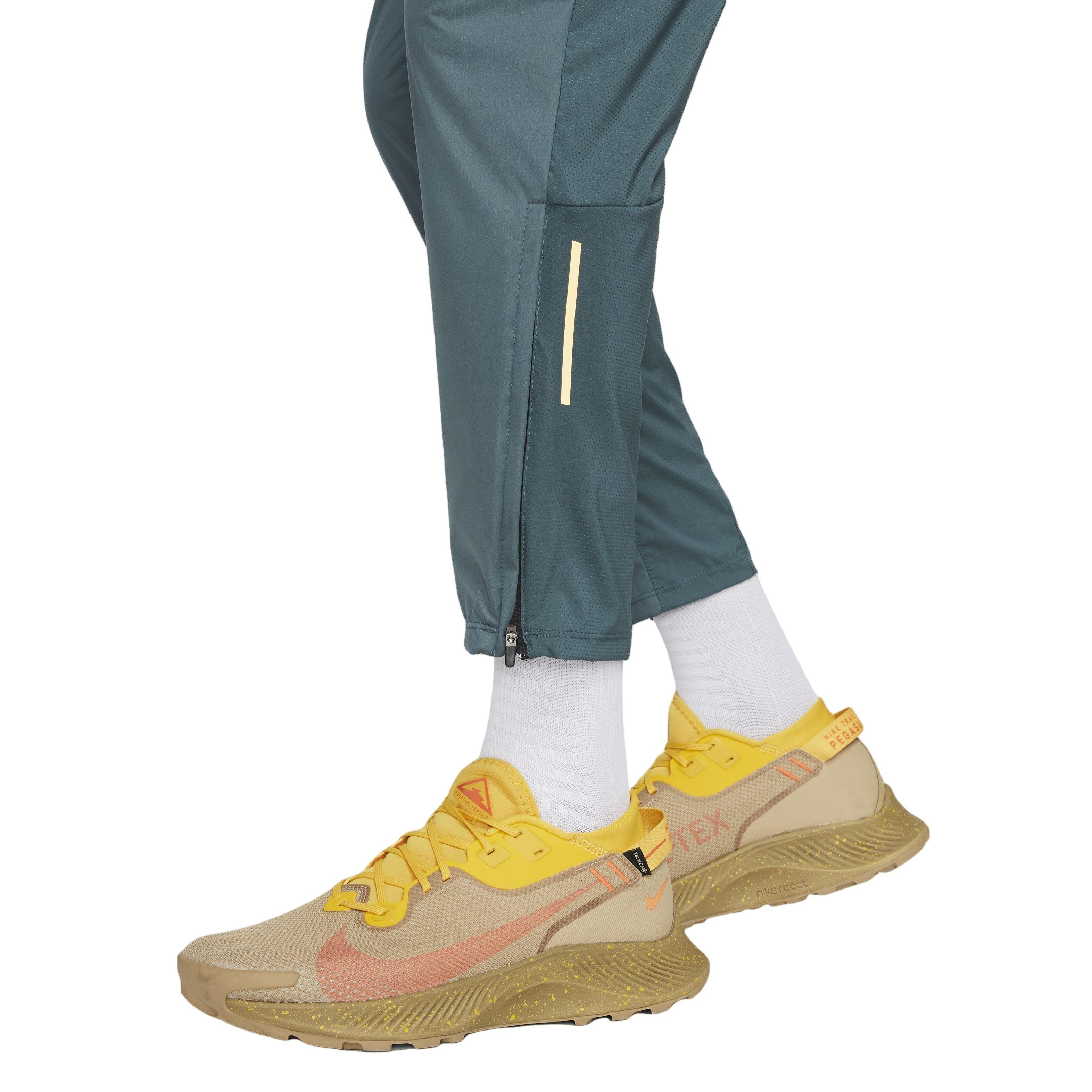 Nike Men's Dri-Fit Trail Phenom Elite Knit Running Pants-Faded Spruce - FADED SPRUCE Thumbnail View 5