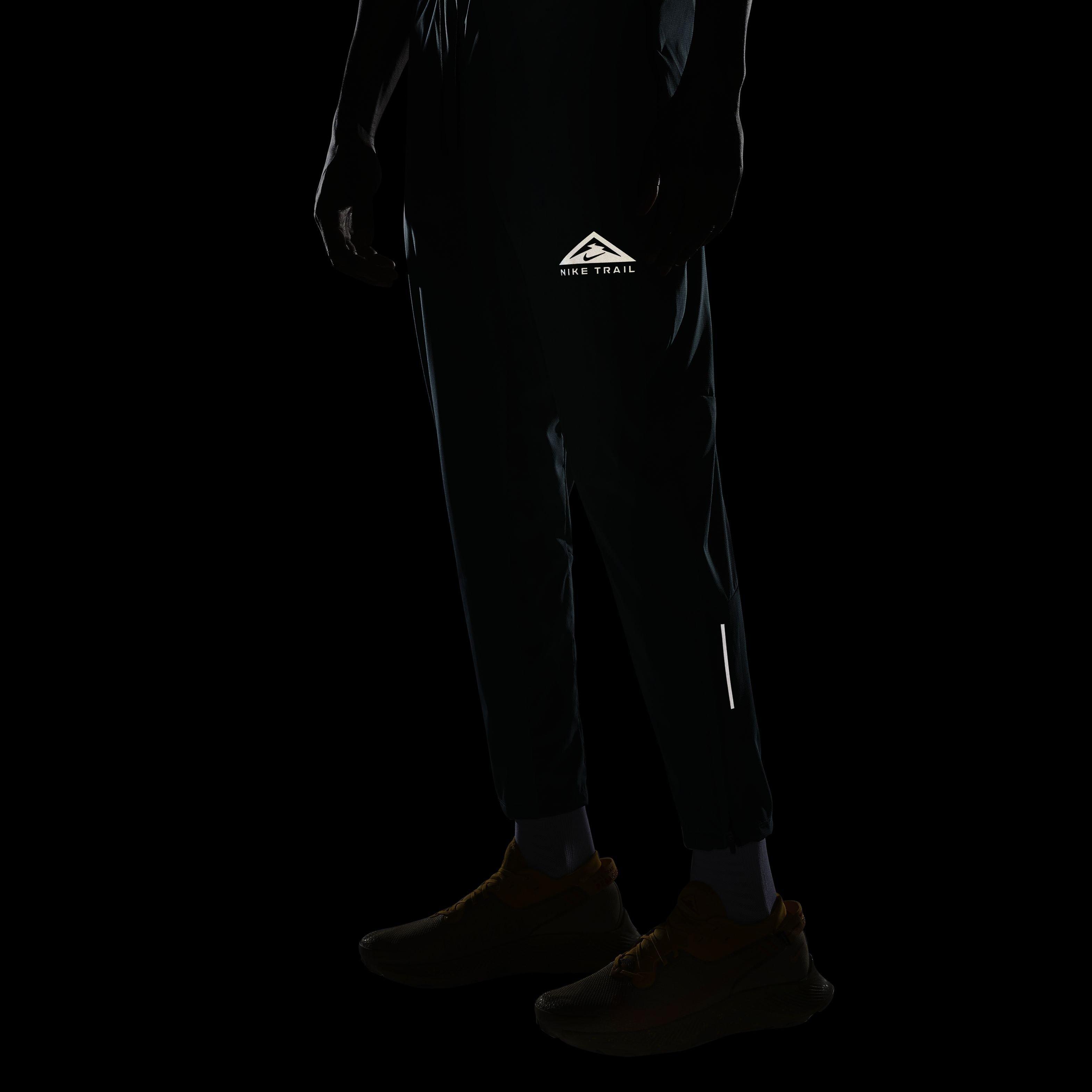 Nike Men's Dri-Fit Trail Phenom Elite Knit Running Pants-Faded Spruce - FADED SPRUCE Thumbnail View 7