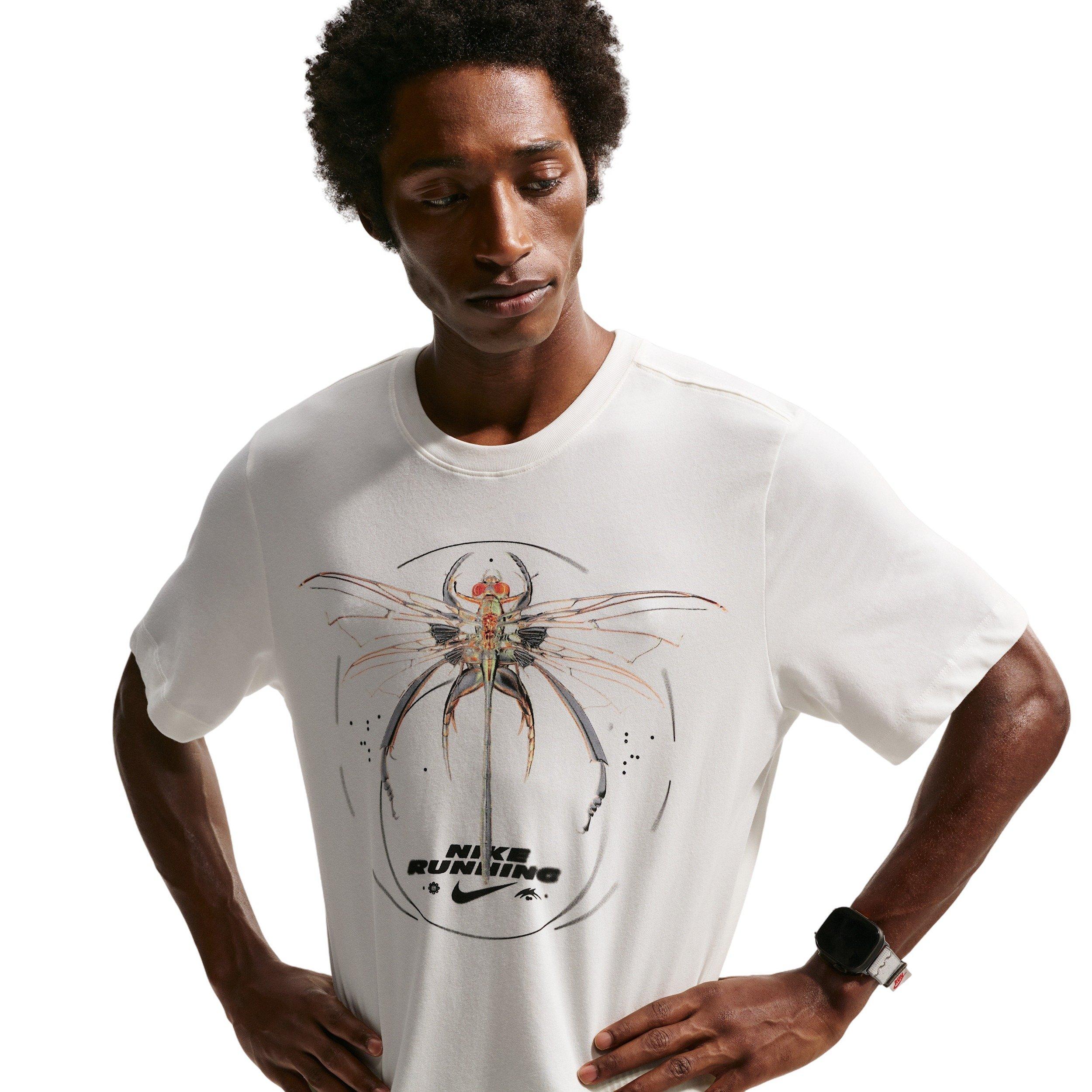 Nike Men's Dri-FIT Standard IYKYK Running T-Shirt - WHITE Thumbnail View 1