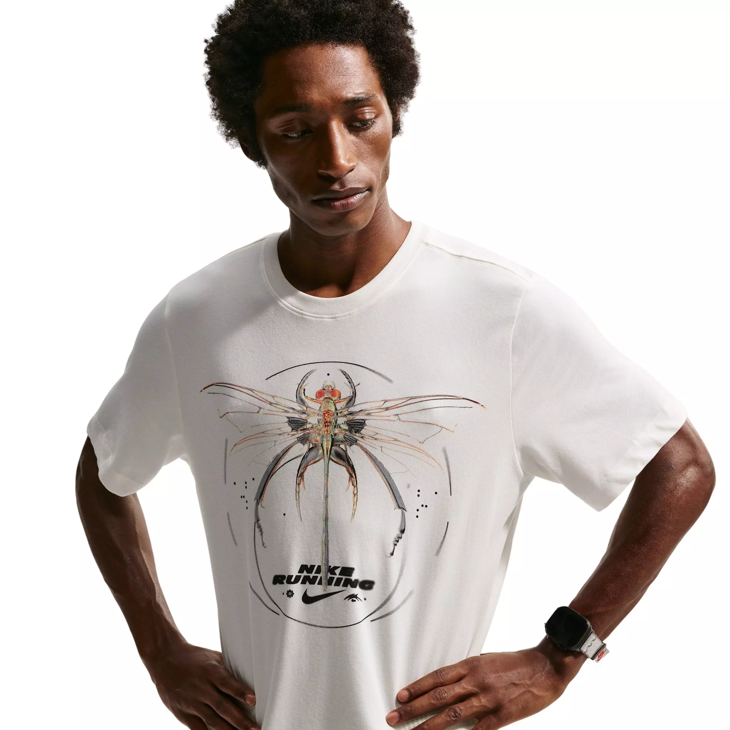 Nike Men's Dri-FIT Standard IYKYK Running T-Shirt - WHITE