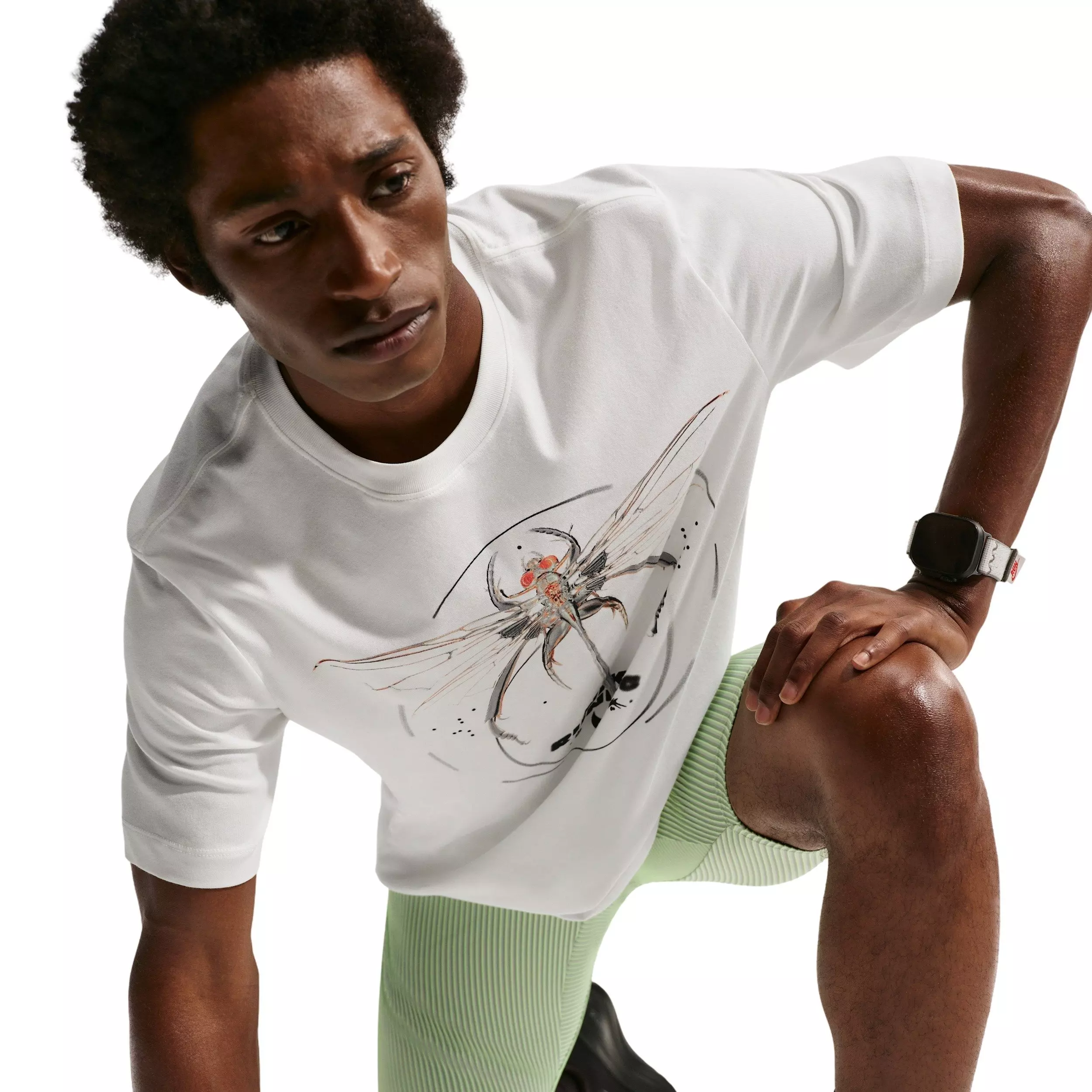 Nike Men's Dri-FIT Standard IYKYK Running T-Shirt - WHITE