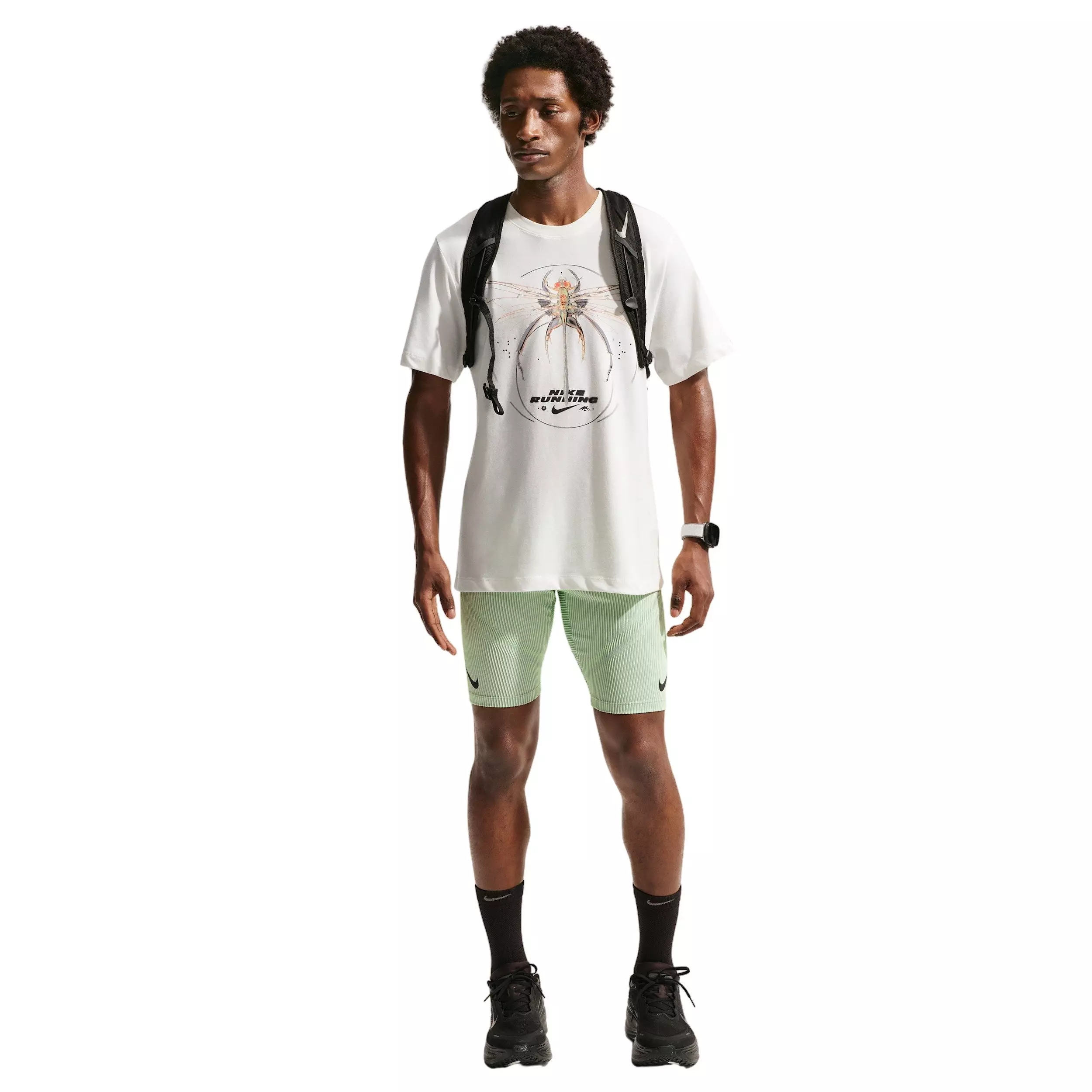 Nike Men's Dri-FIT Standard IYKYK Running T-Shirt - WHITE