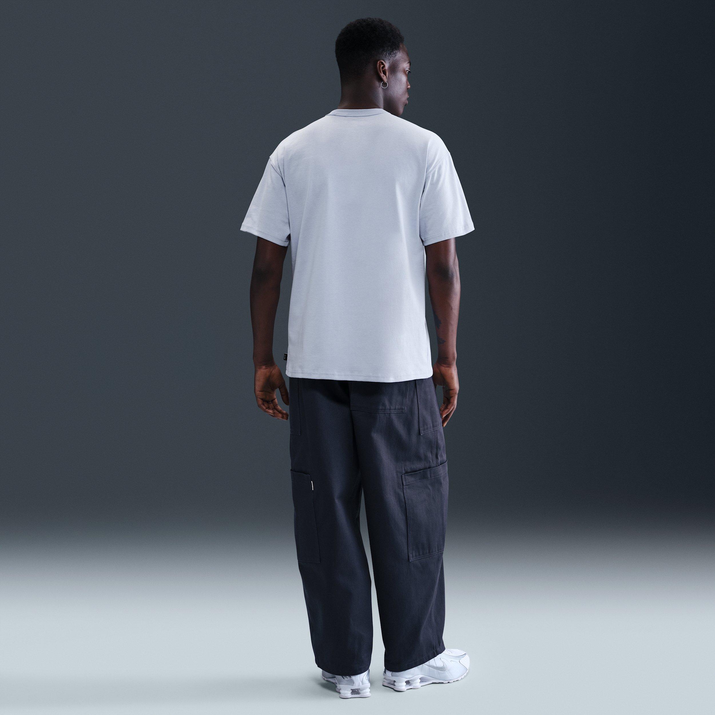 Nike Men's Sportswear Premium Essentials Loose Fit T-Shirt - GREY Thumbnail View 5