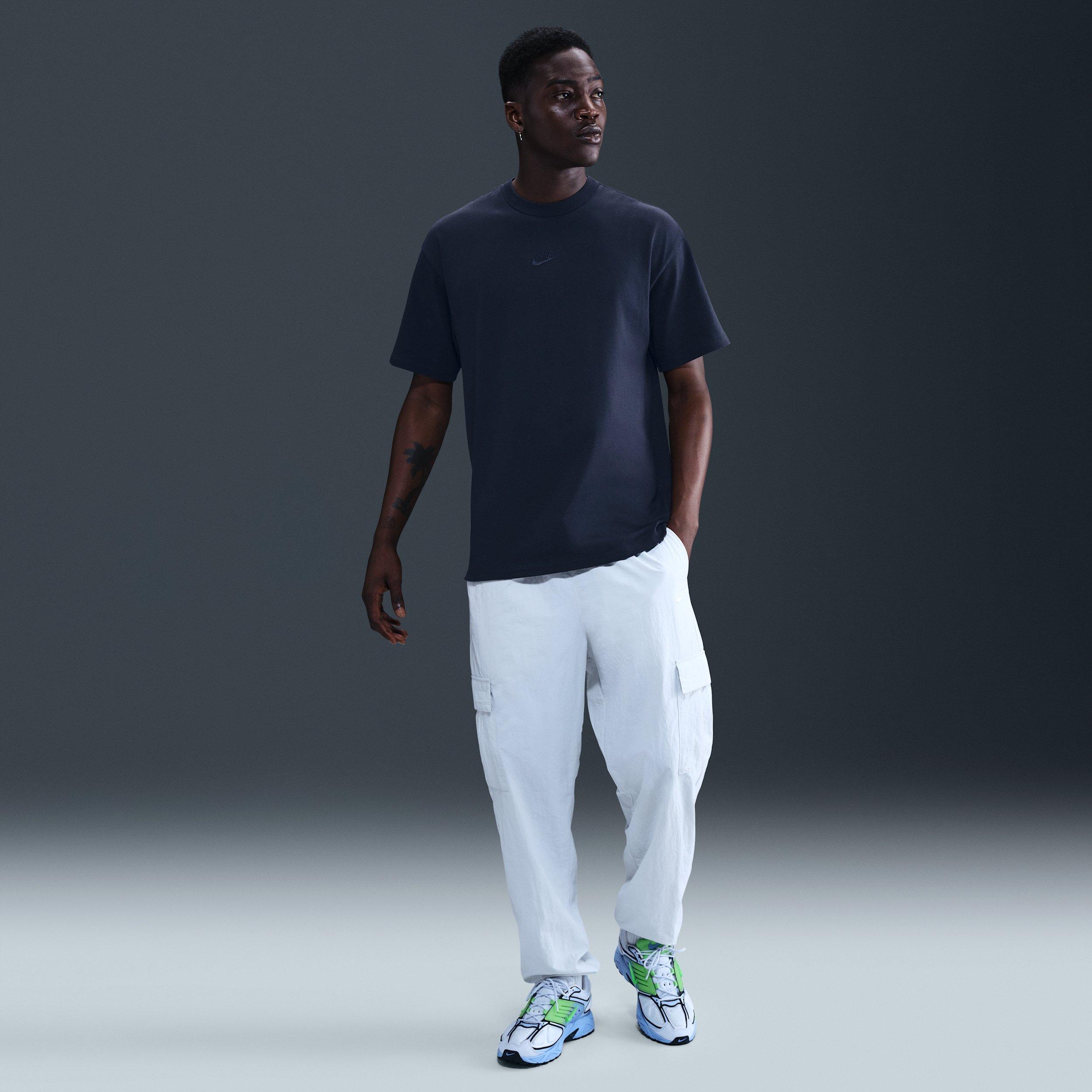 Nike Men's Sportswear Premium Essentials T-Shirt - BLUE Thumbnail View 4