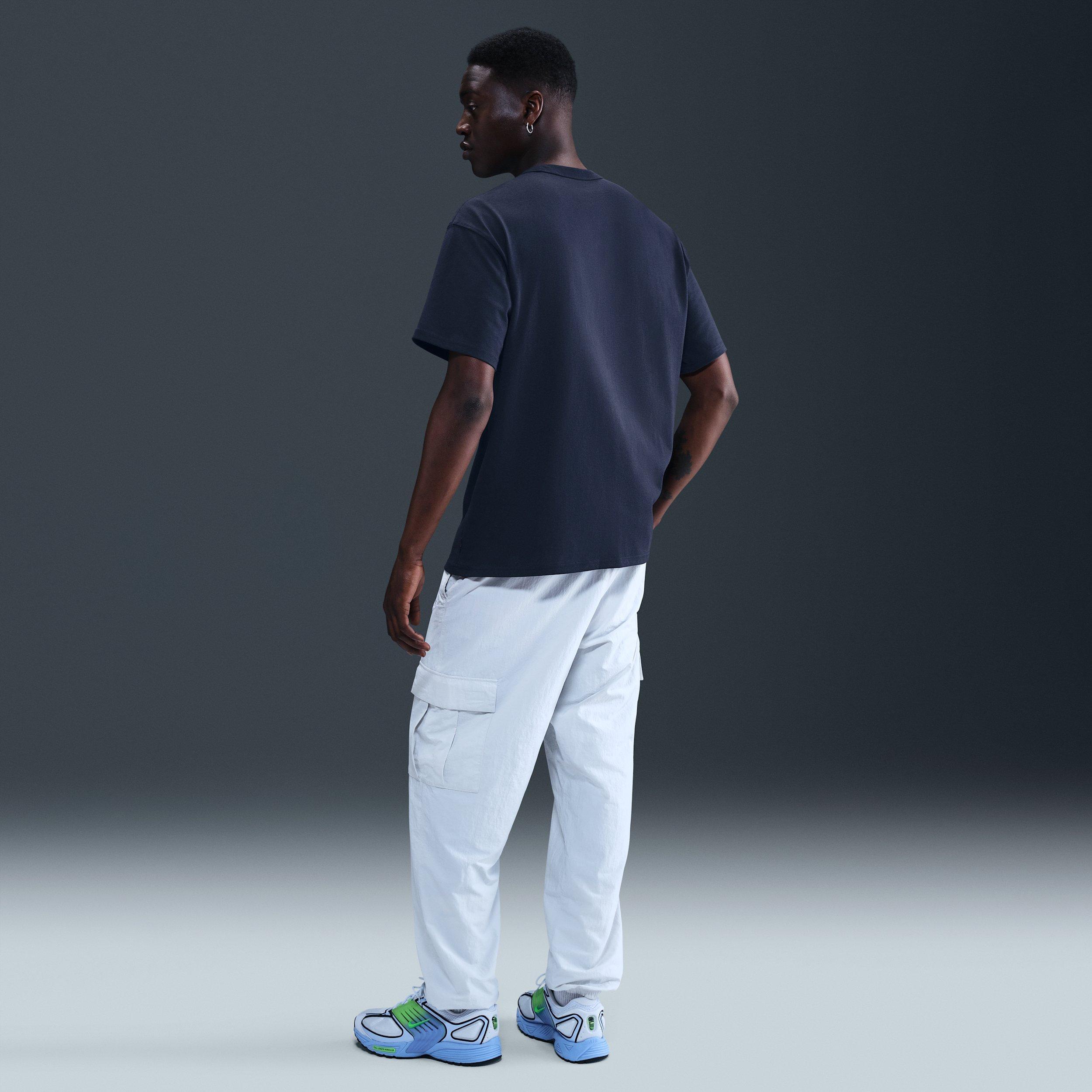 Nike Men's Sportswear Premium Essentials Loose Fit T-Shirt - BLUE Thumbnail View 5