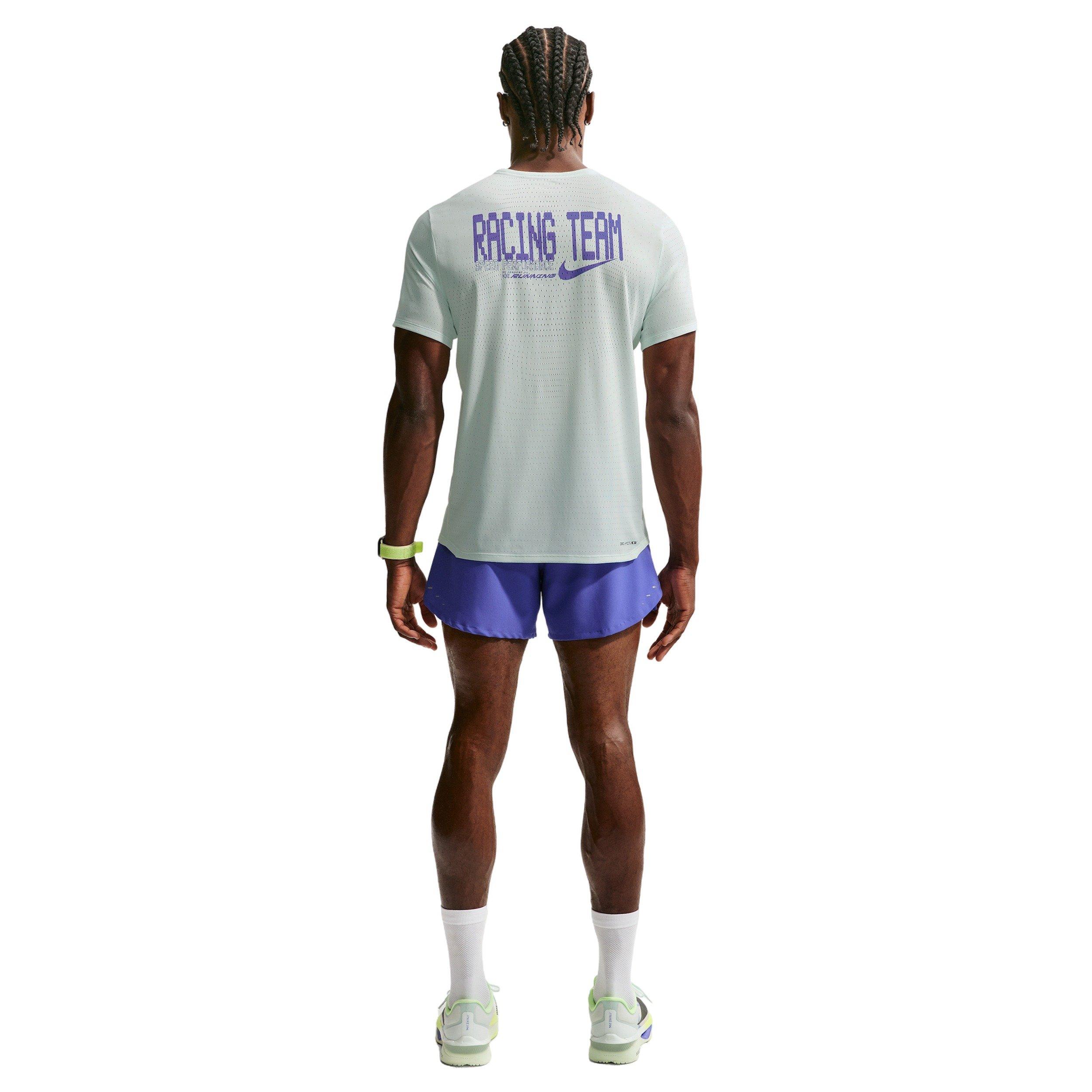 Nike Men's AeroSwift Dri-FIT ADV Short-Sleeve Running Top - Green - GREEN Thumbnail View 5