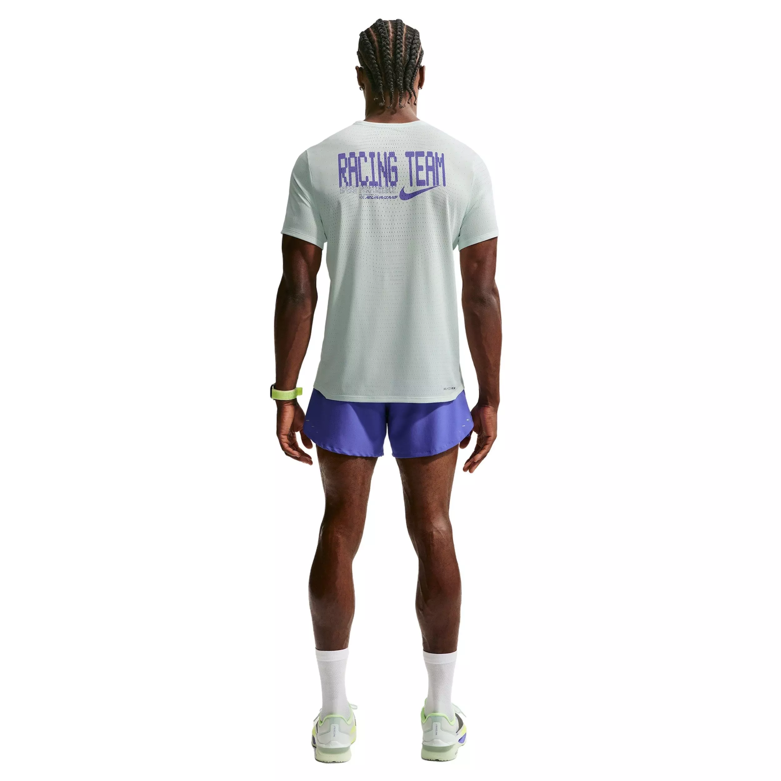 Nike Men's AeroSwift Dri-FIT ADV Short-Sleeve Running Top - Green - GREEN