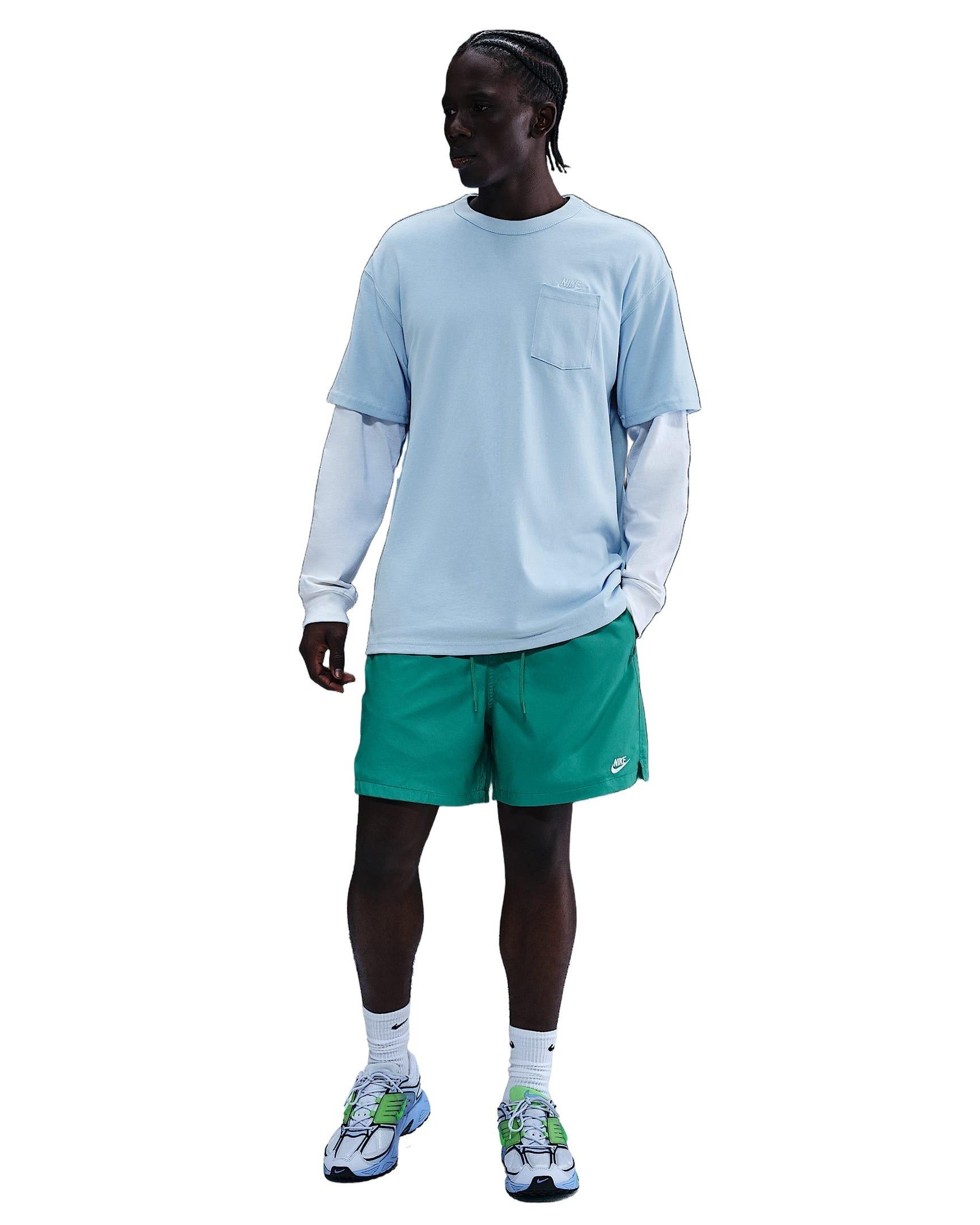 Nike Men's Sportswear Premium Essentials Pocket T-Shirt -Blue - BLUE Thumbnail View 4