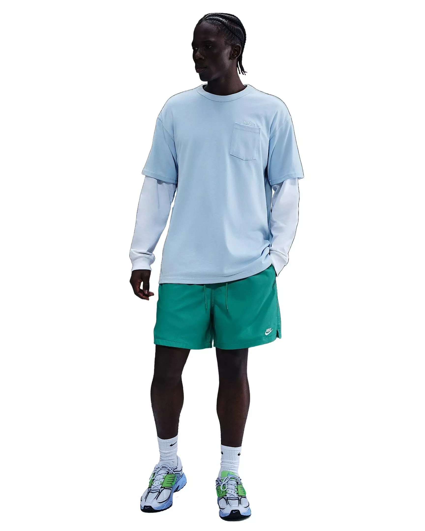 Nike Men's Sportswear Premium Essentials Pocket T-Shirt -Blue - BLUE