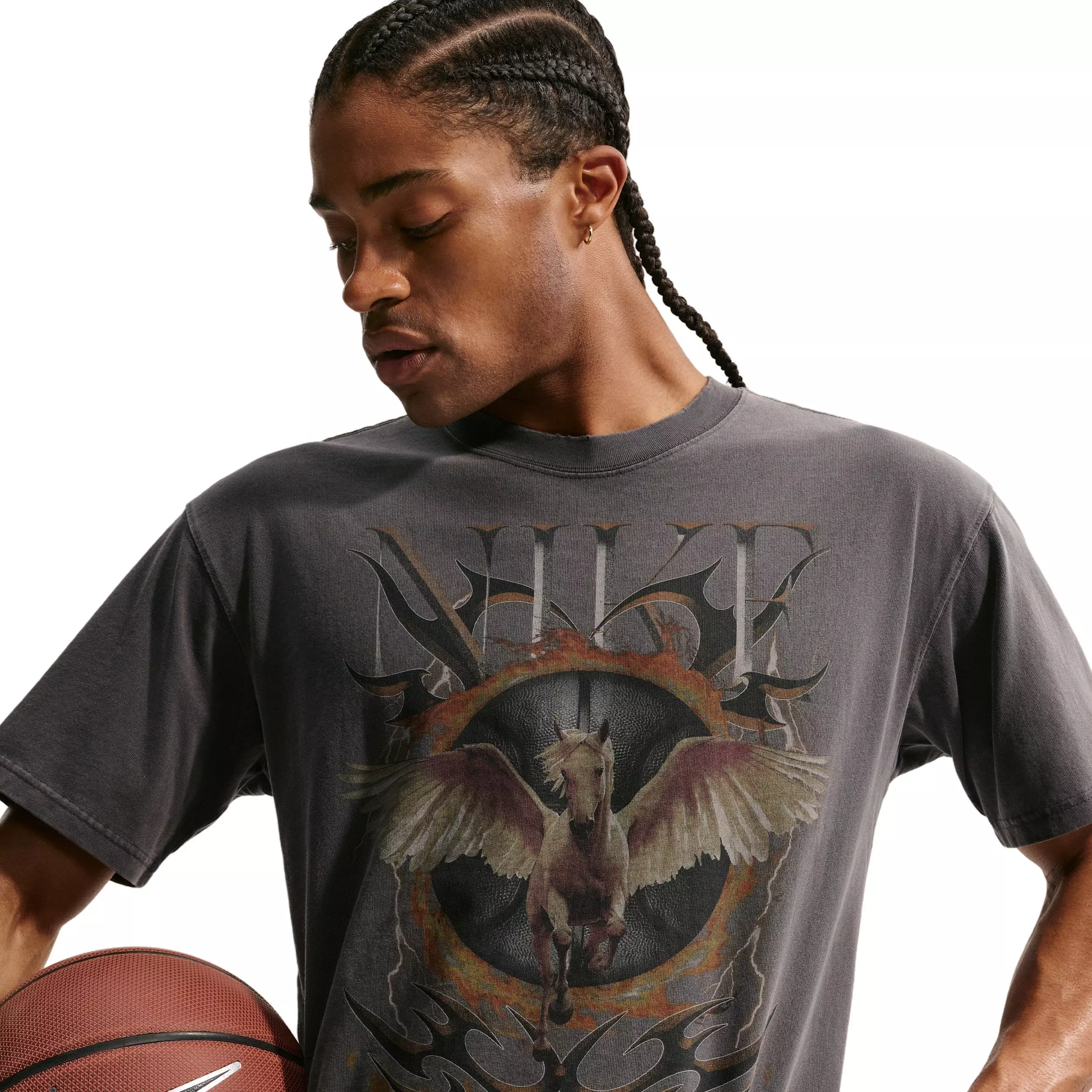 Nike Men's M90 OC Loose F1 Basketball T-Shirt - BLACK