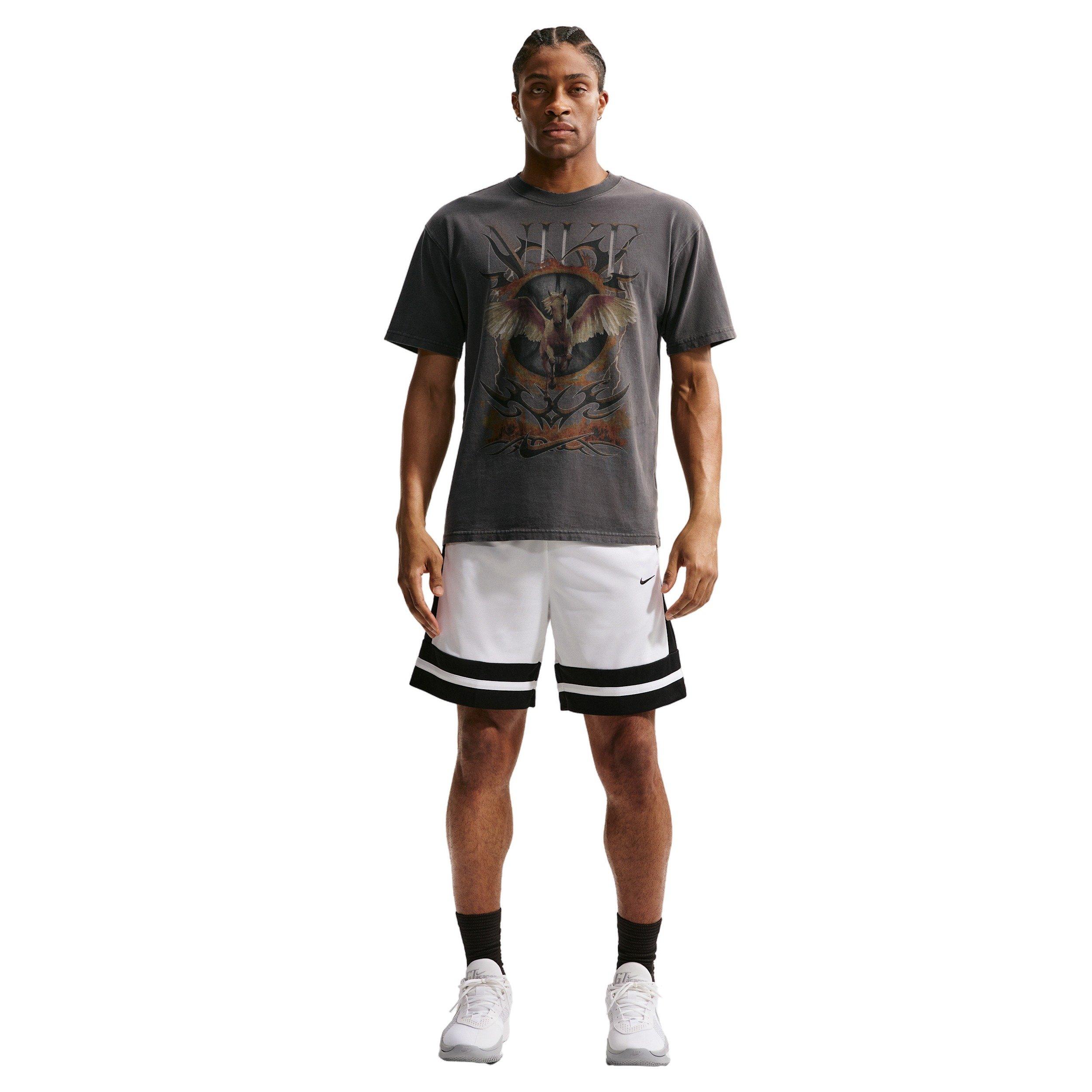Nike Men's M90 OC Loose F1 Basketball T-Shirt - BLACK Thumbnail View 4
