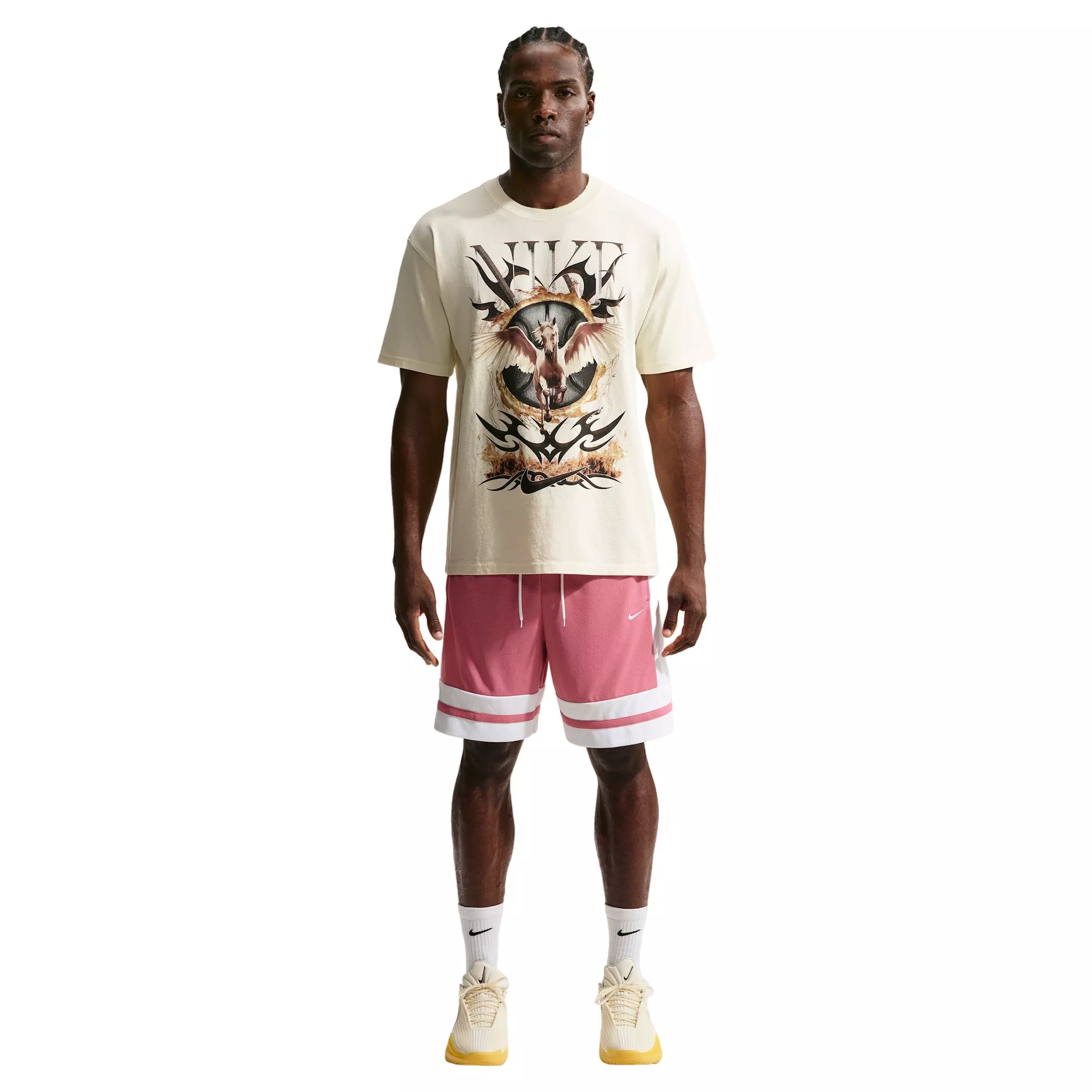 Nike Men's M90 OC Loose F1 Basketball T-Shirt - WHITE