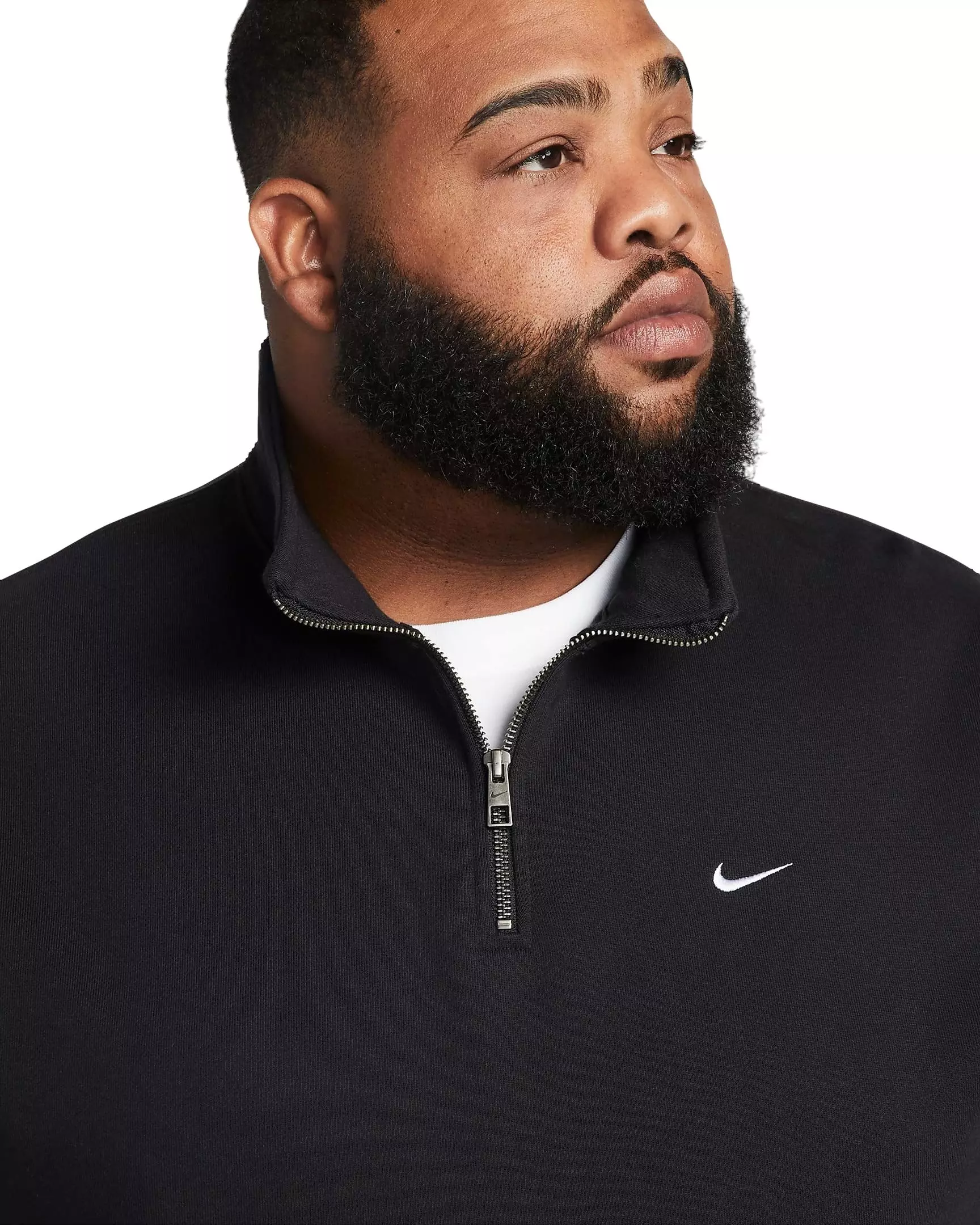 Nike Men's Solo Swoosh 1/4-Zip Top - BLACK