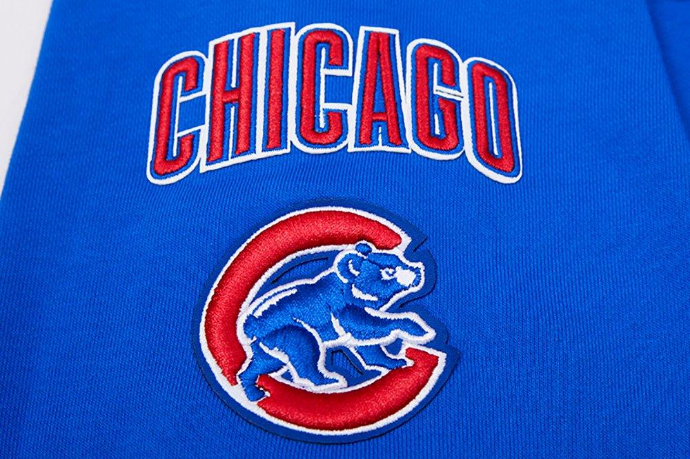Pro Standard Women's MLB Chicago Cubs Mashup Rib Fleece Crewneck - Royal/Red - ROYAL/RED Thumbnail View 6