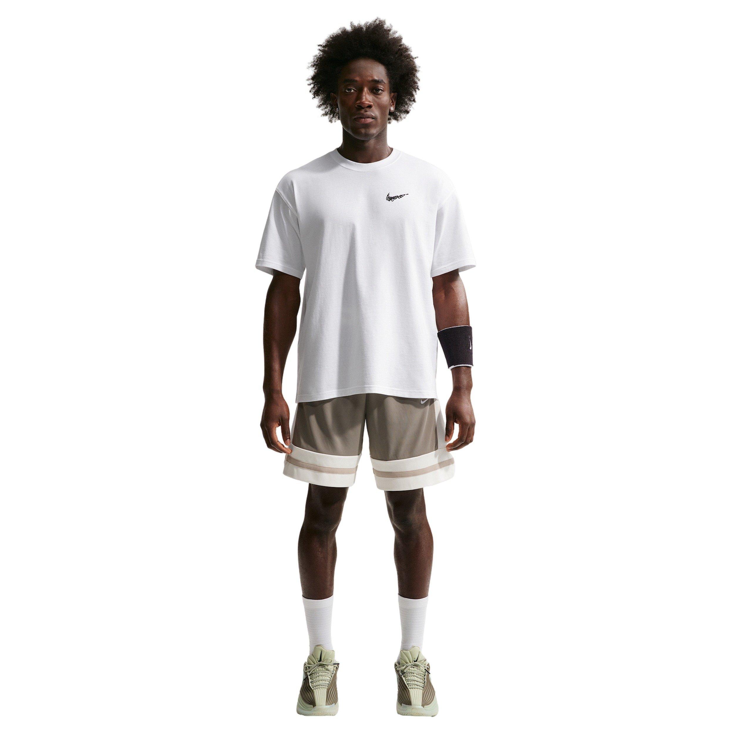 Nike Men's LSE OC Locker Basketball T-Shirt - WHITE Thumbnail View 4