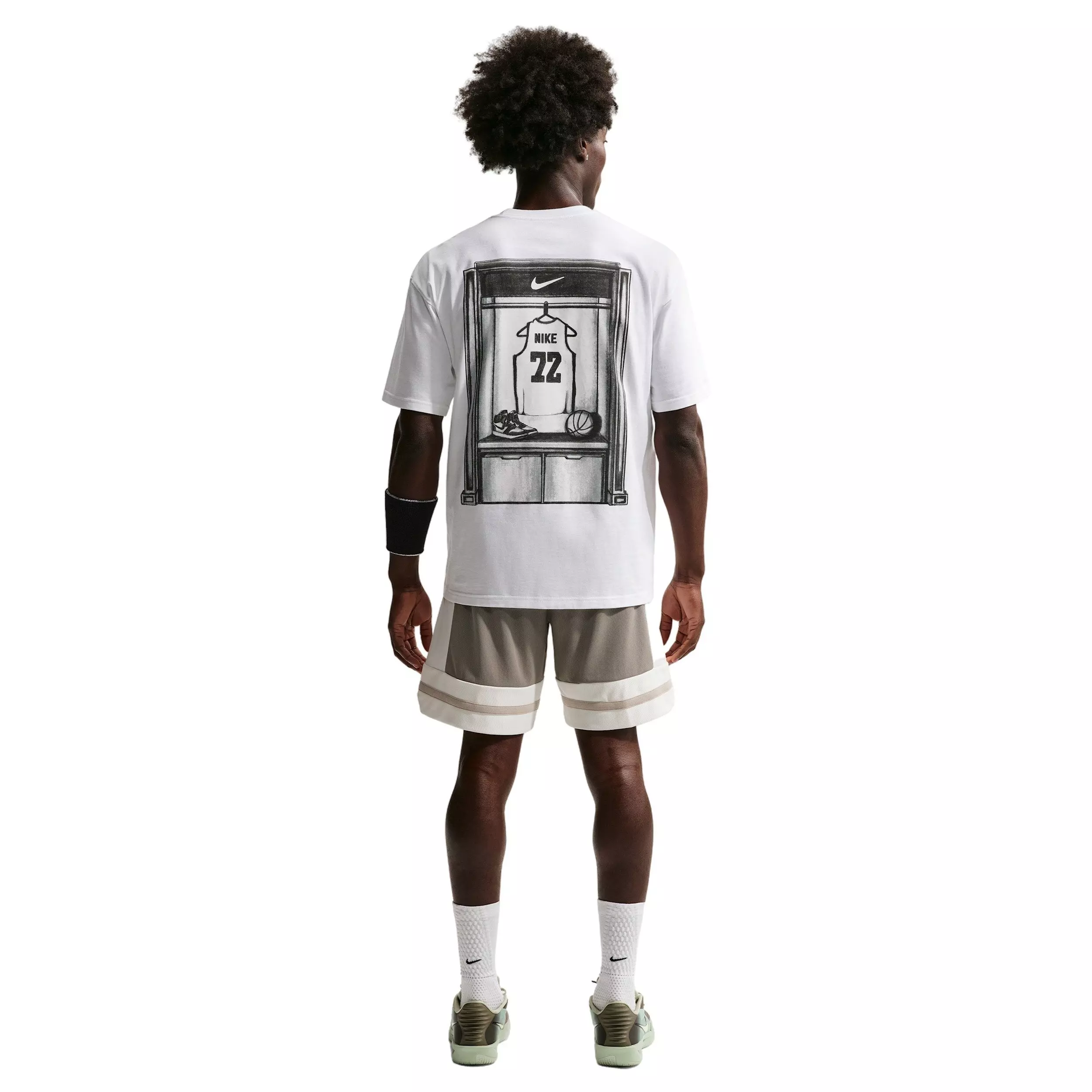 Nike Men's LSE OC Locker Basketball T-Shirt - WHITE