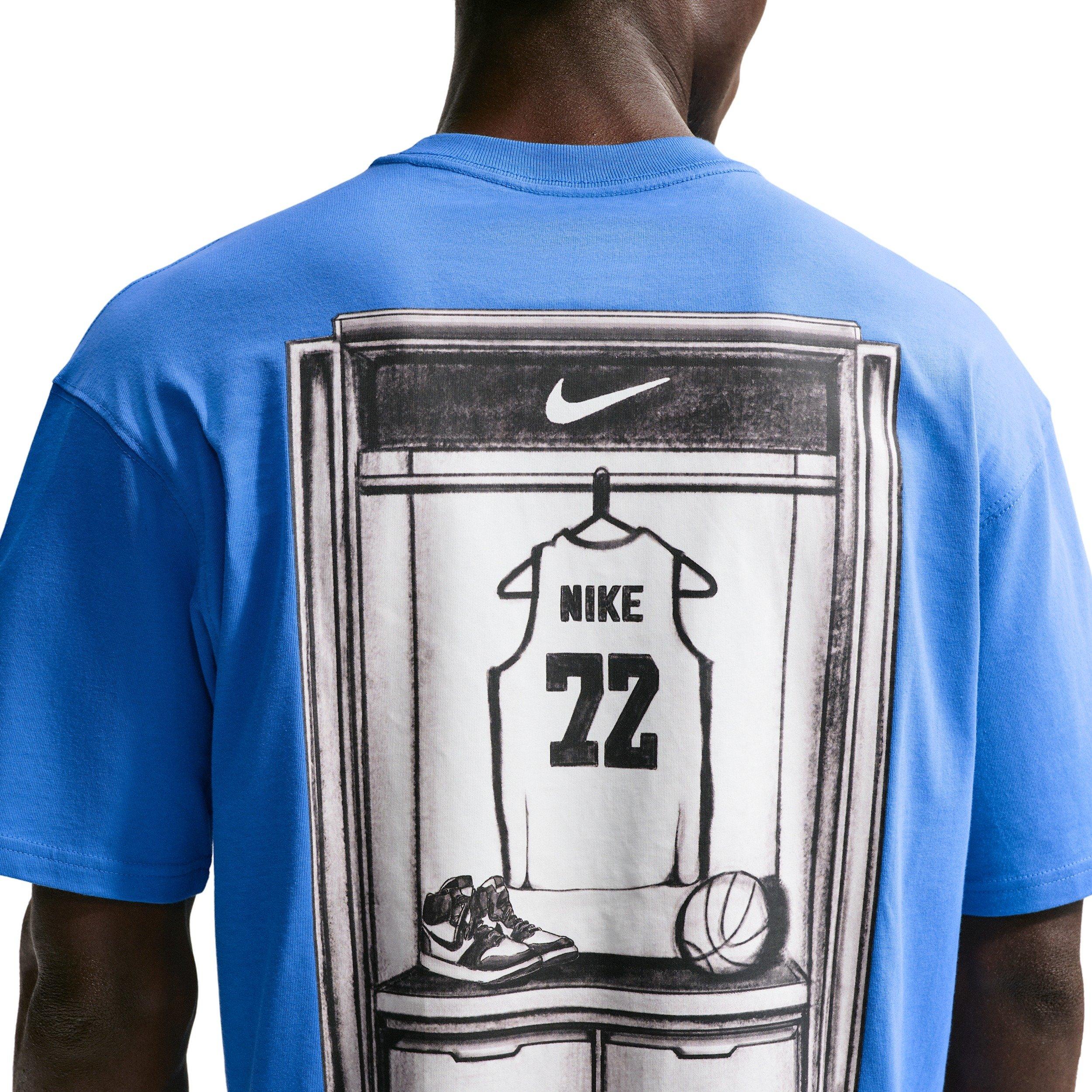 Nike Men's LSE OC Locker Basketball T-Shirt - BLUE Thumbnail View 2