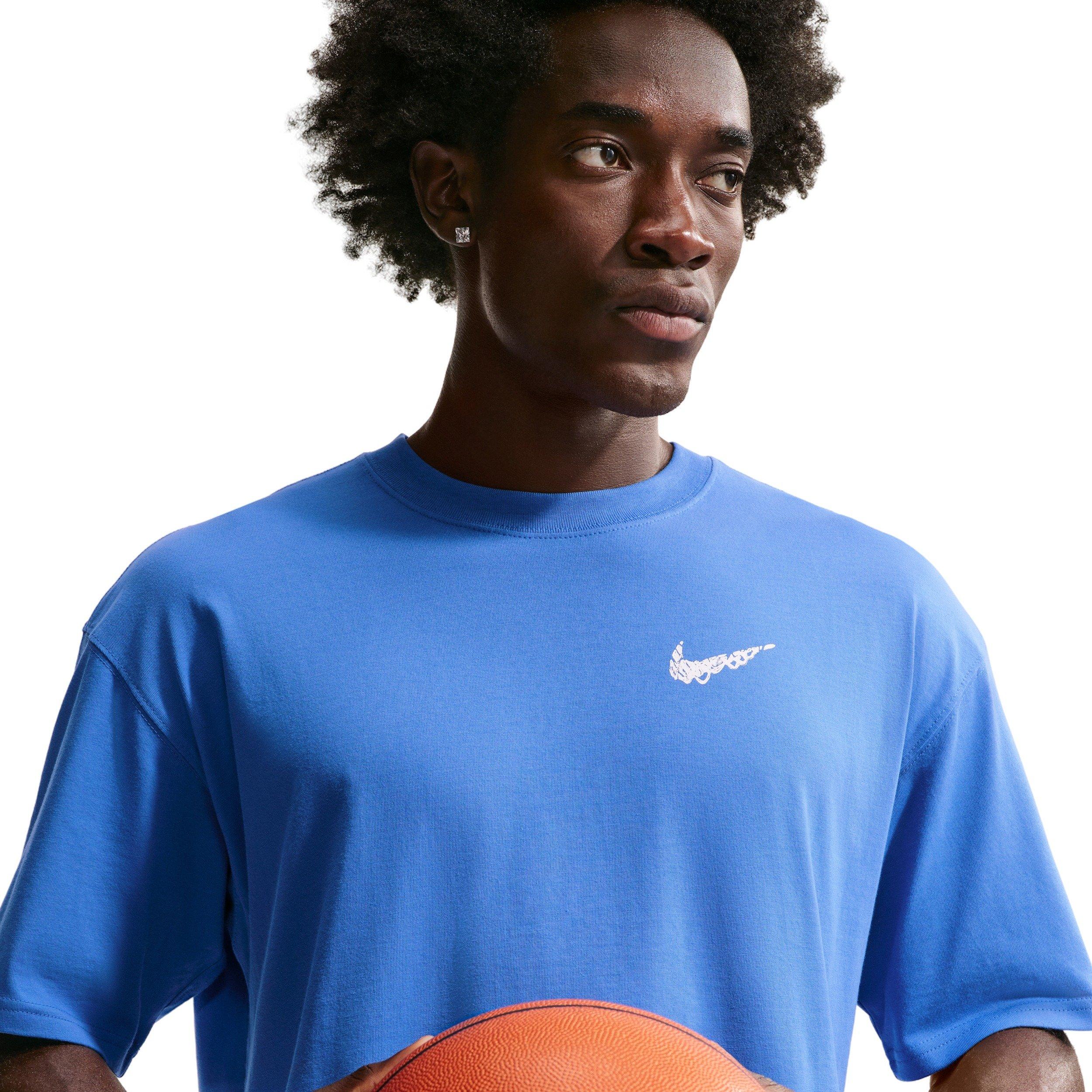 Nike Men's LSE OC Locker Basketball T-Shirt - BLUE Thumbnail View 3