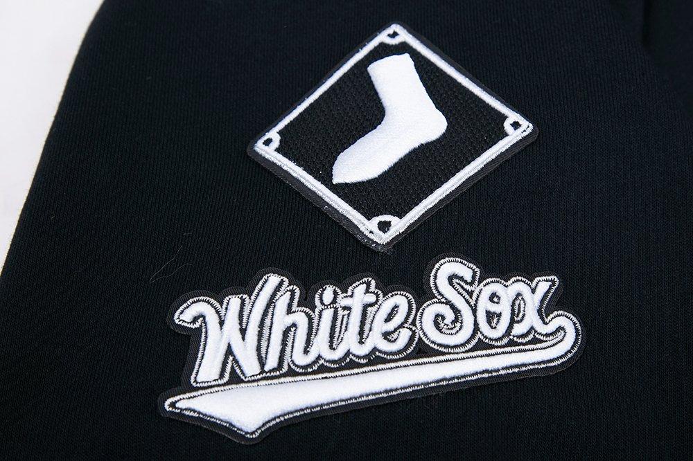 Pro Standard Women's MLB Chicago White Sox Mashup Rib Fleece Crewneck - Black/Grey - BLACK/GREY Thumbnail View 6