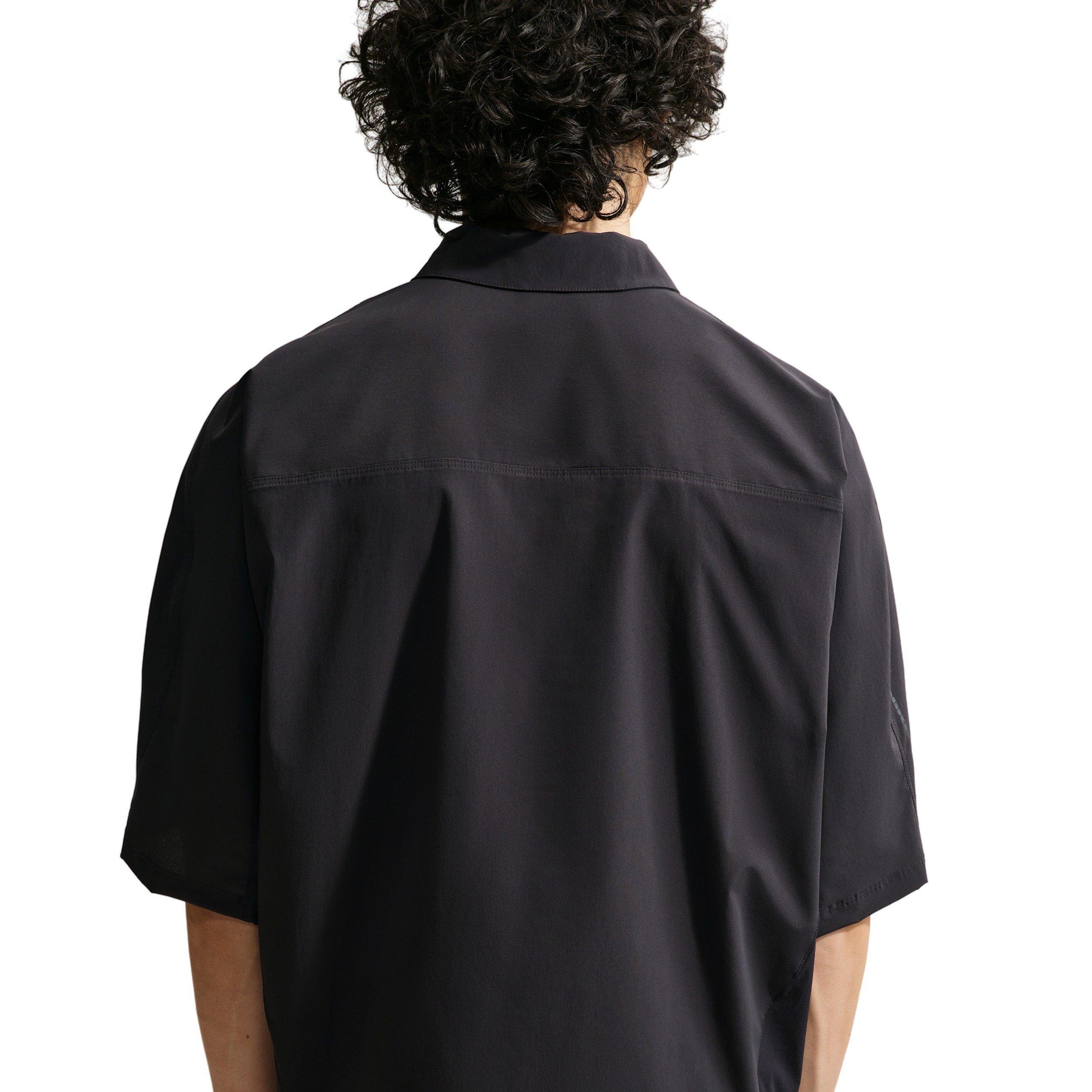 Nike Men's Tech Helios Dri-FIT Short-Sleeve Top - BLACK Thumbnail View 2