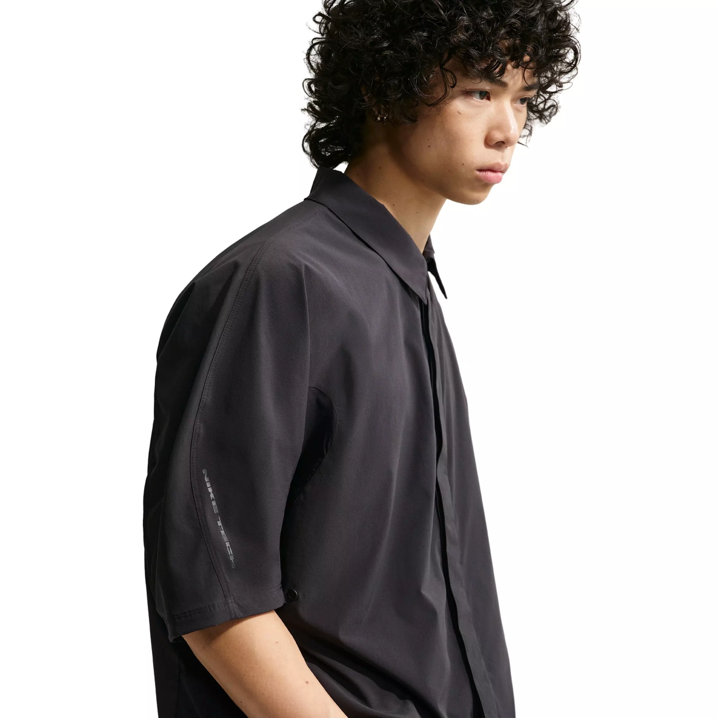 Nike Men's Tech Helios Dri-FIT Short-Sleeve Top - BLACK